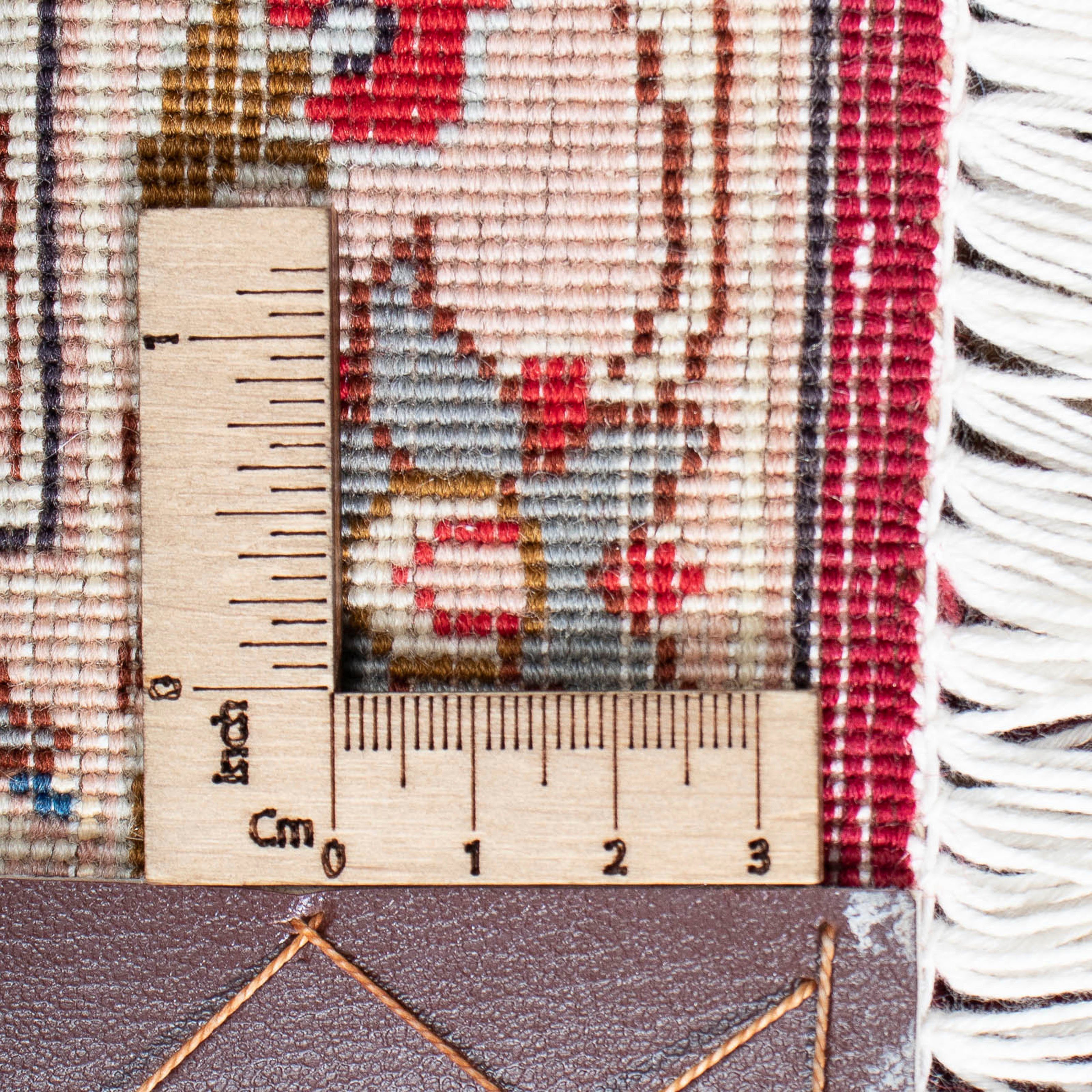 Orientteppich Perser - Täbriz - Handgeknüpft, Zertifikat mm, rechteckig, x Royal - cm - 7 319 Wohnzimmer, morgenland, dunkelrot, Einzelstück Höhe: 204 mit