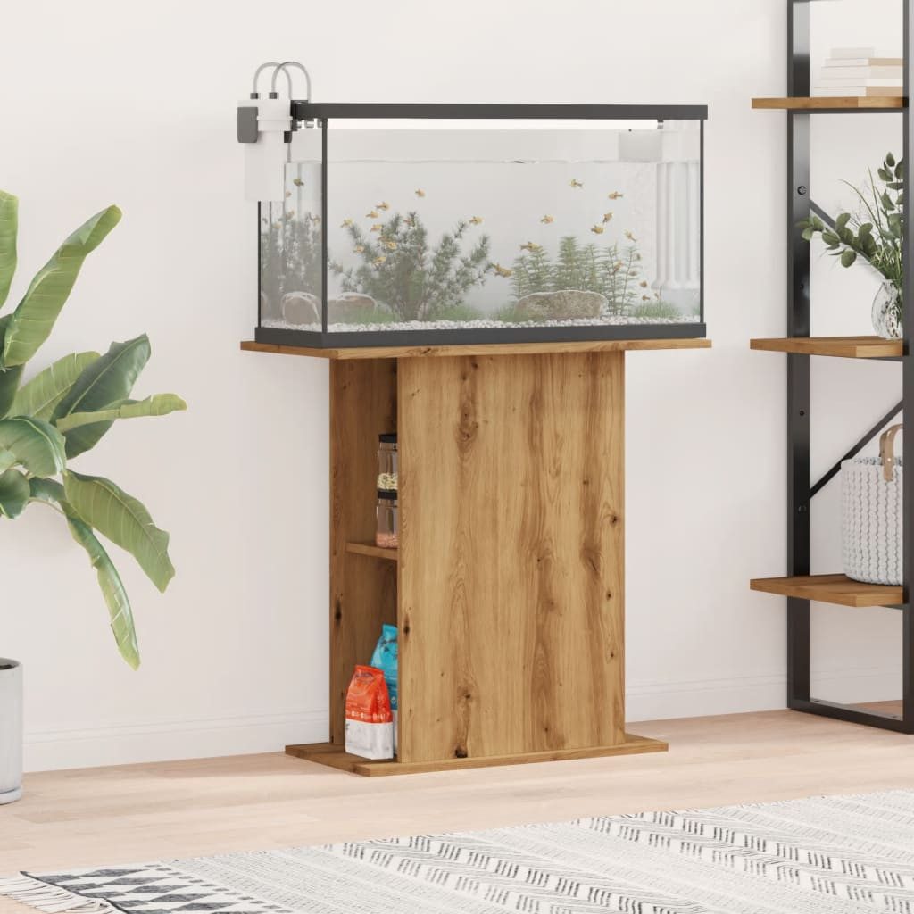 vidaXL Aquariumunterschrank 36 x 75 x 725 cm Aquariumständer Artisan-Eiche 36x75x72,5 cm Spanplatt