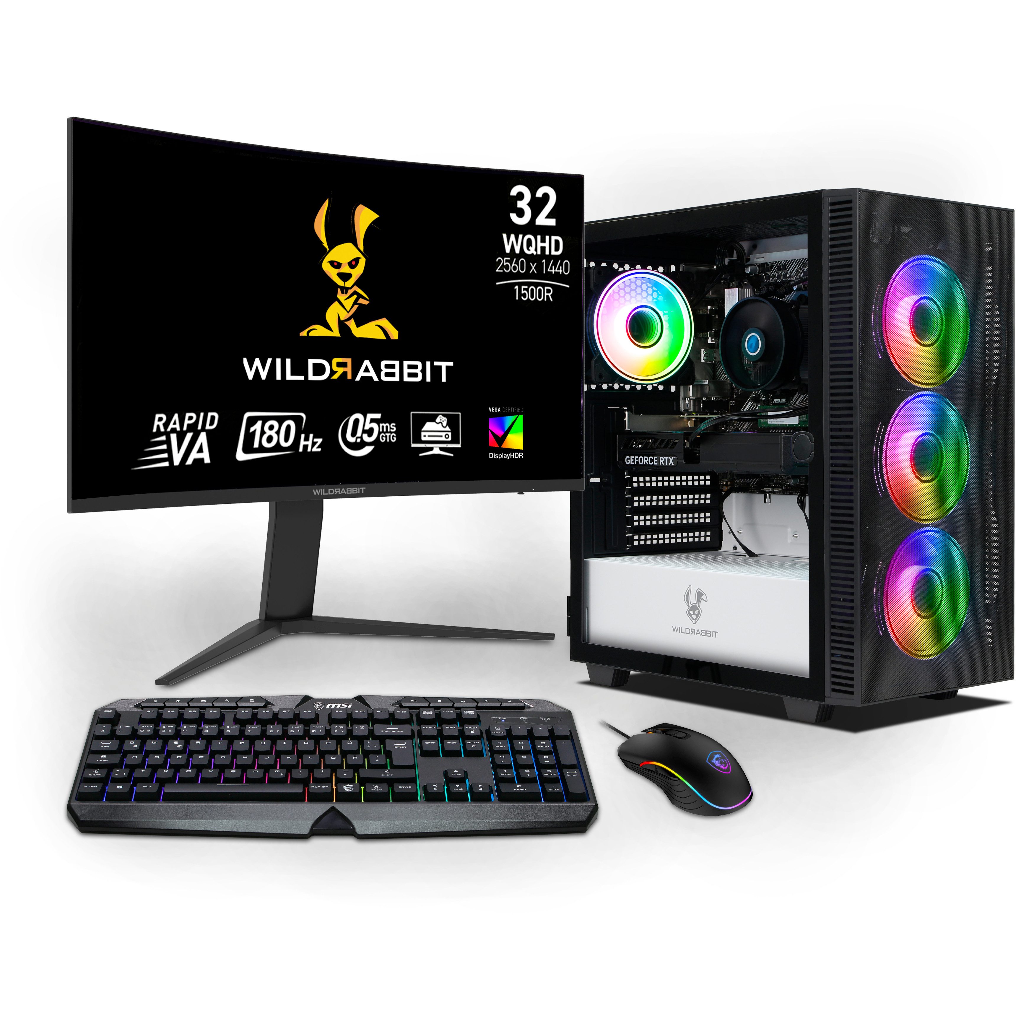 ANKERMANN-PC Starter Gaming Bundle PC-Set (AMD Ryzen 7 5700X, GeForce RTX 5060 Ti, 16 GB RAM, 1000 GB SSD, Luftkühlung)