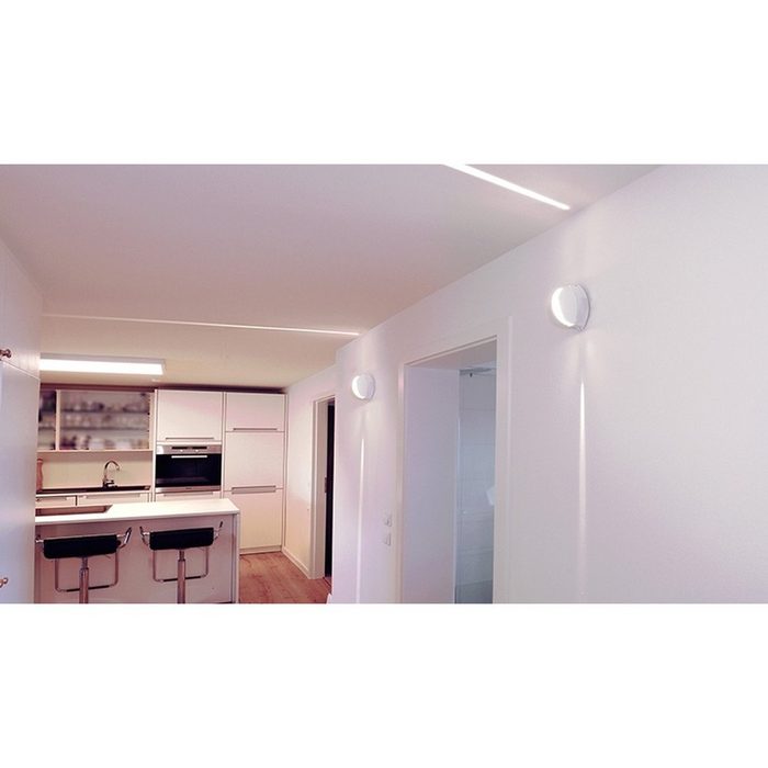 Licht-Trend LED Außen-Wandleuchte Orio LED-Effekt-Wandleuchte 70lm IP64 Weiß Warmweiß