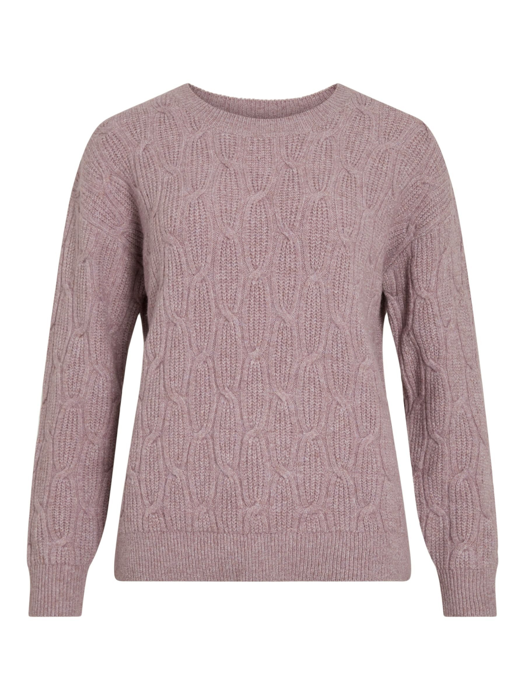 Vila Strickpullover Gemusterter Pullover mit elegantem günstig online kaufen