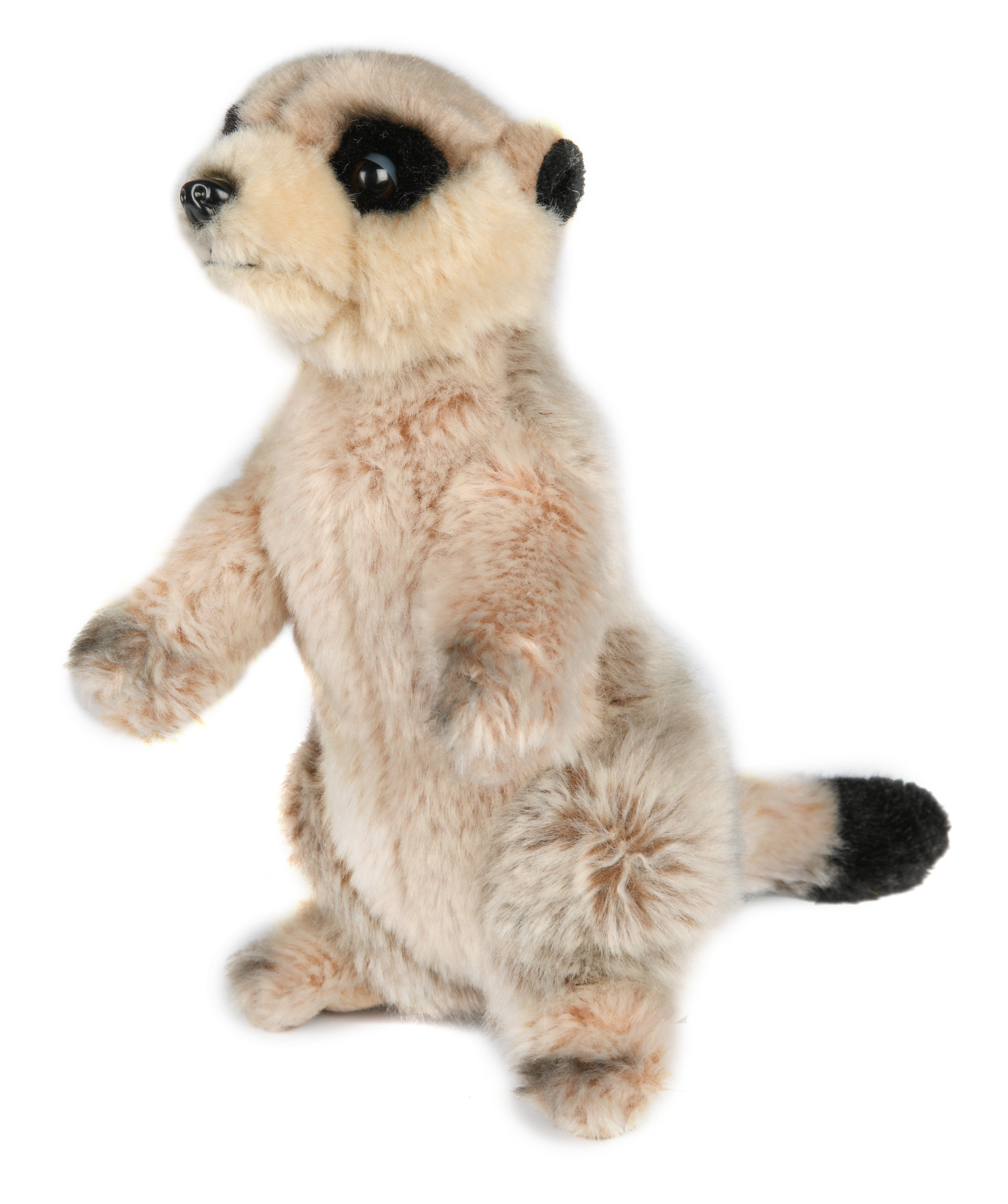 - % Kuscheltier recyceltes Plüschtier, (Höhe) - Uni-Toys 19 Erdmännchen 100 Plüsch-Meerkat - zu cm Füllmaterial