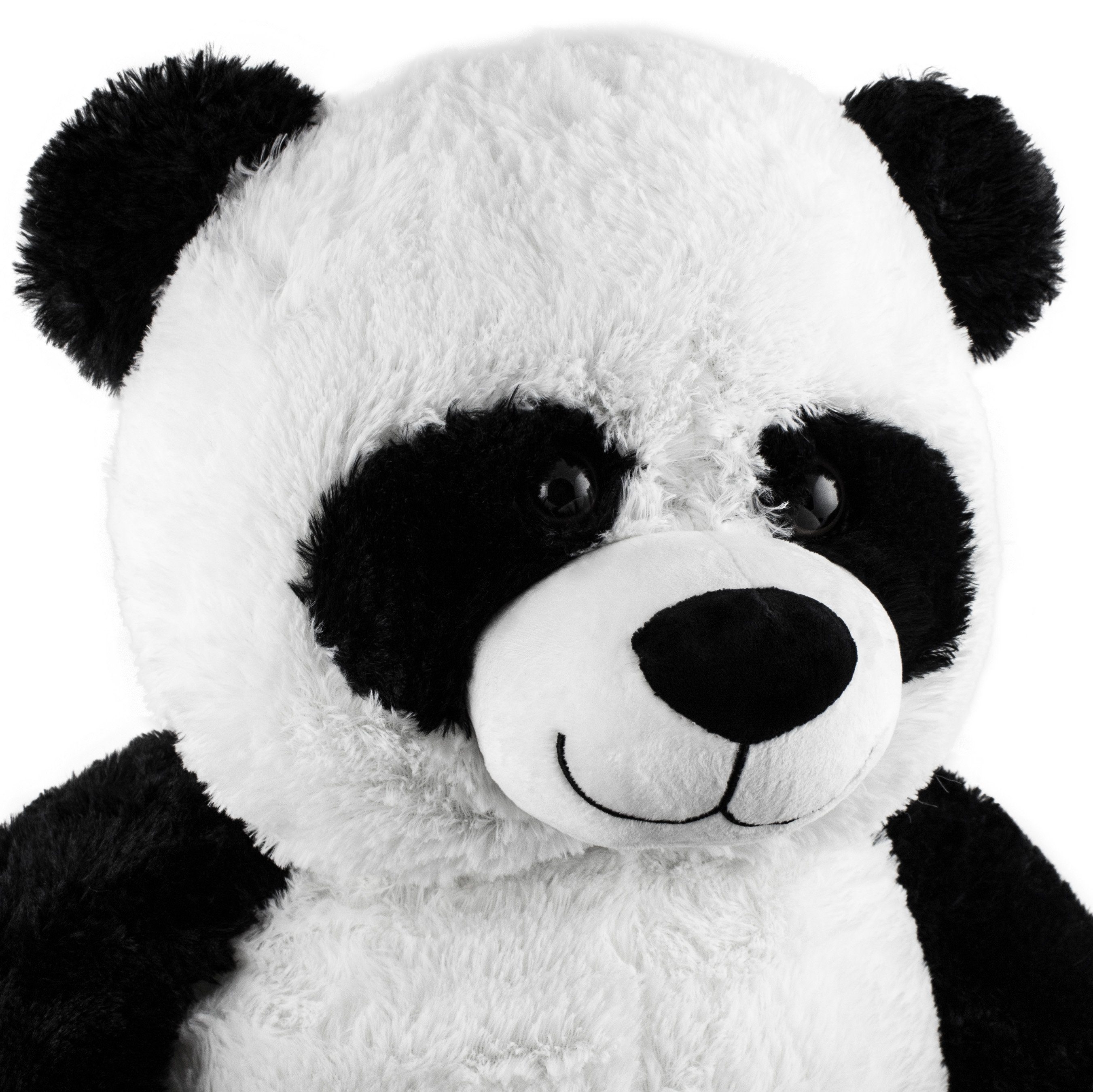 BRUBAKER Kuscheltier XXL Panda Teddy 100 cm groß, Pandabär (1-St., Teddybär Schwarz Weiß), Panda Bär Stofftier Plüschtier