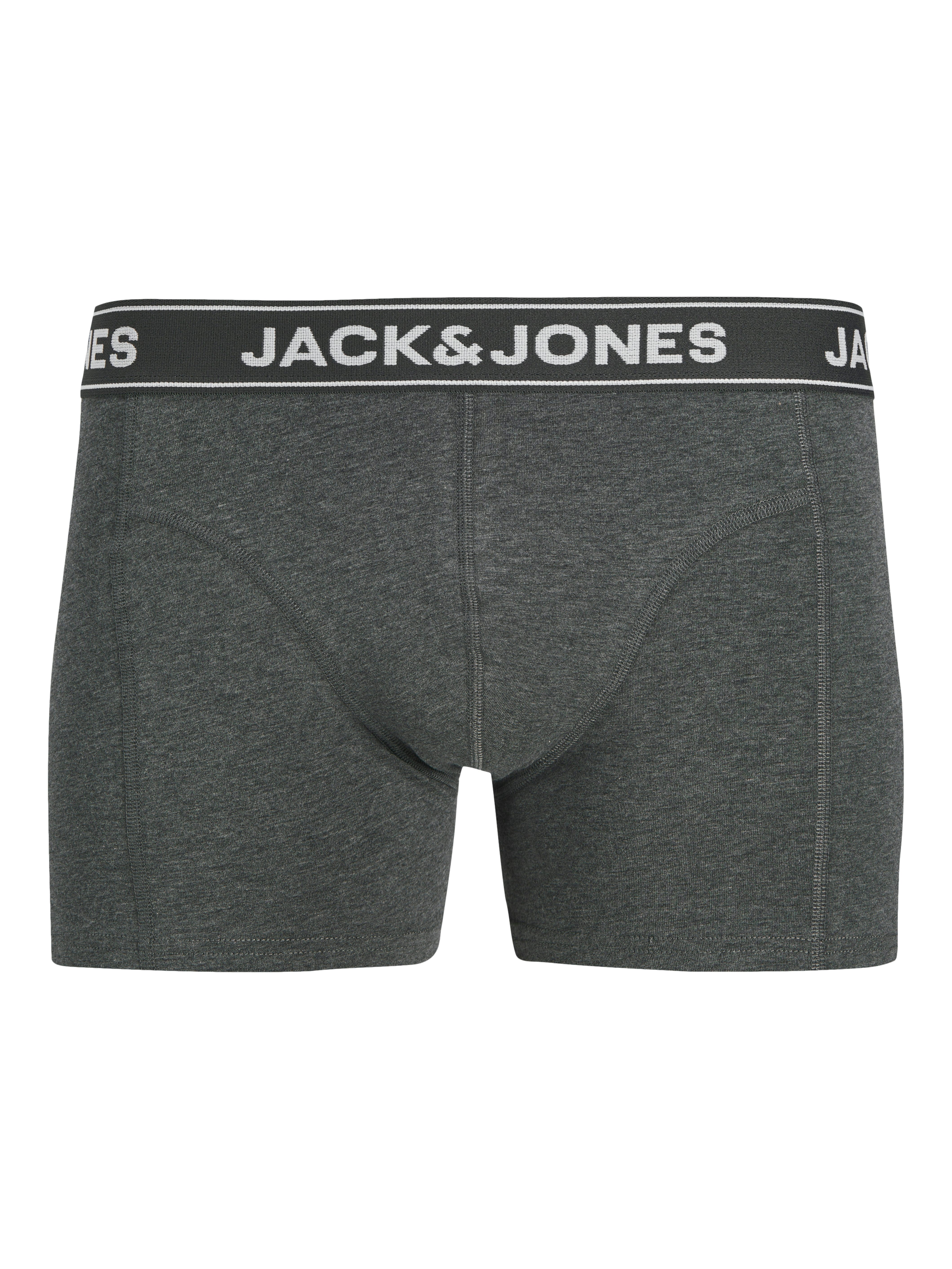 Jack & Jones Trunk JACBLACK – Boxershorts mit Stretch, Jersey und mittlerer Taille (Packung, 3-St) unifarben, modisch, regular fit, Jersey