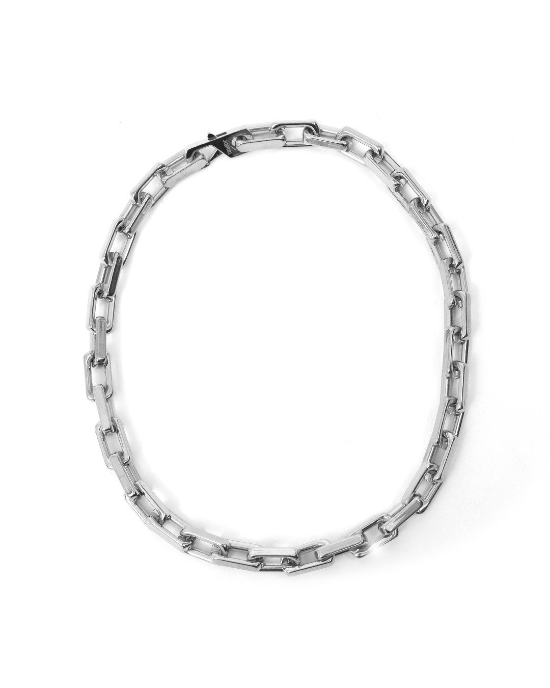 UNSHINEBAR Choker Square Link Choker Halskette für Herren Damen in Silber und Gold