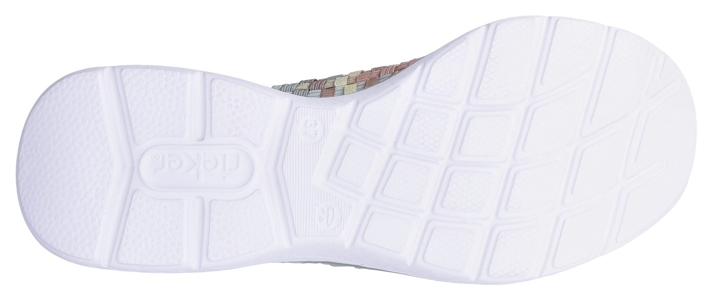 Rieker Riemchenballerina Slipper, Schlupfschuh mit MemoSoft-Innensohle
