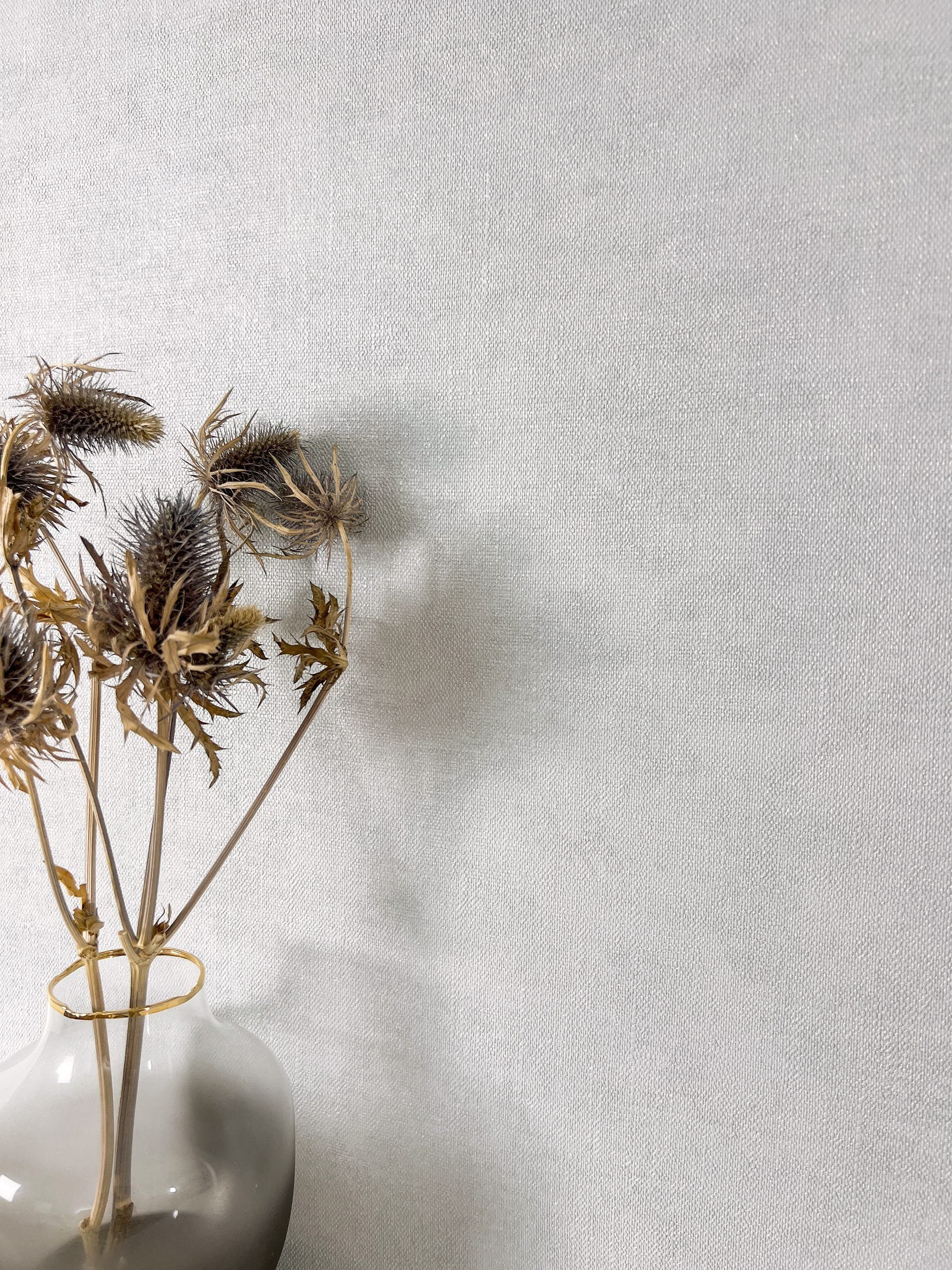 Newroom Vliestapete Co. 25 Nordic Fog Tapete Universal Unifarbe,Struktur,Leicht glänzend, Blau Tapete Modern Unifarbe - Einfarbig Leinen-Optik Hellblau Blaugrau Uni Minimalistisch Struktur Leicht glänzend für Wohnzimmer Schlafzimmer Küche, Einfarbig