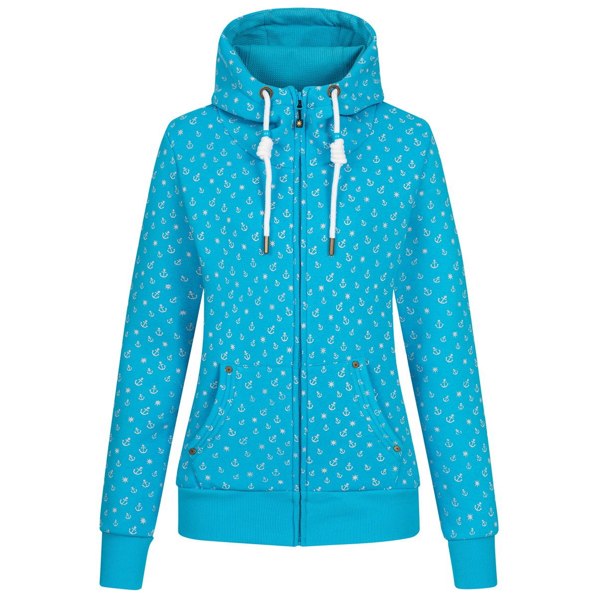 ankerglut Fleecejacke Ankerglut Freundschaft Damen Sweatshirt Jacke