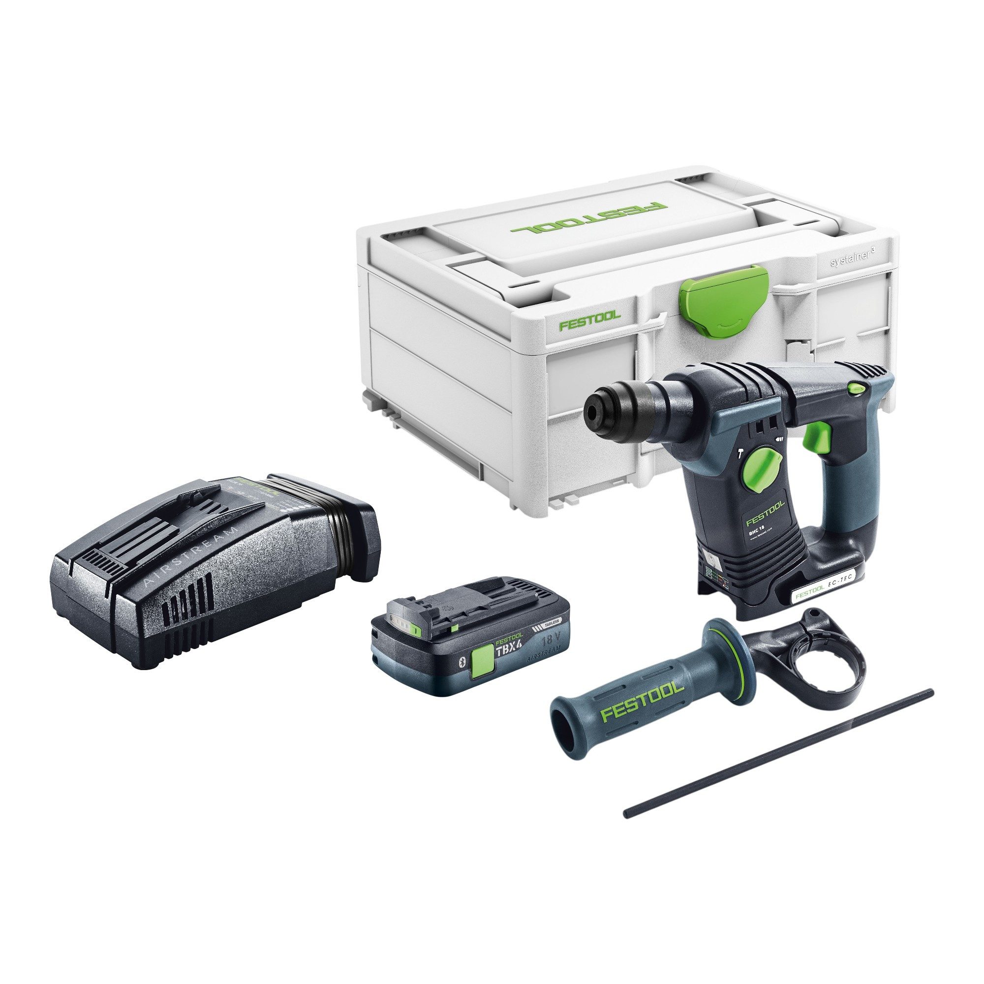 FESTOOL Akku-Bohrhammer Festool BHC 18-Basic Akku Bohrhammer 18 V 1,8 J SDS Plus Brushless (5