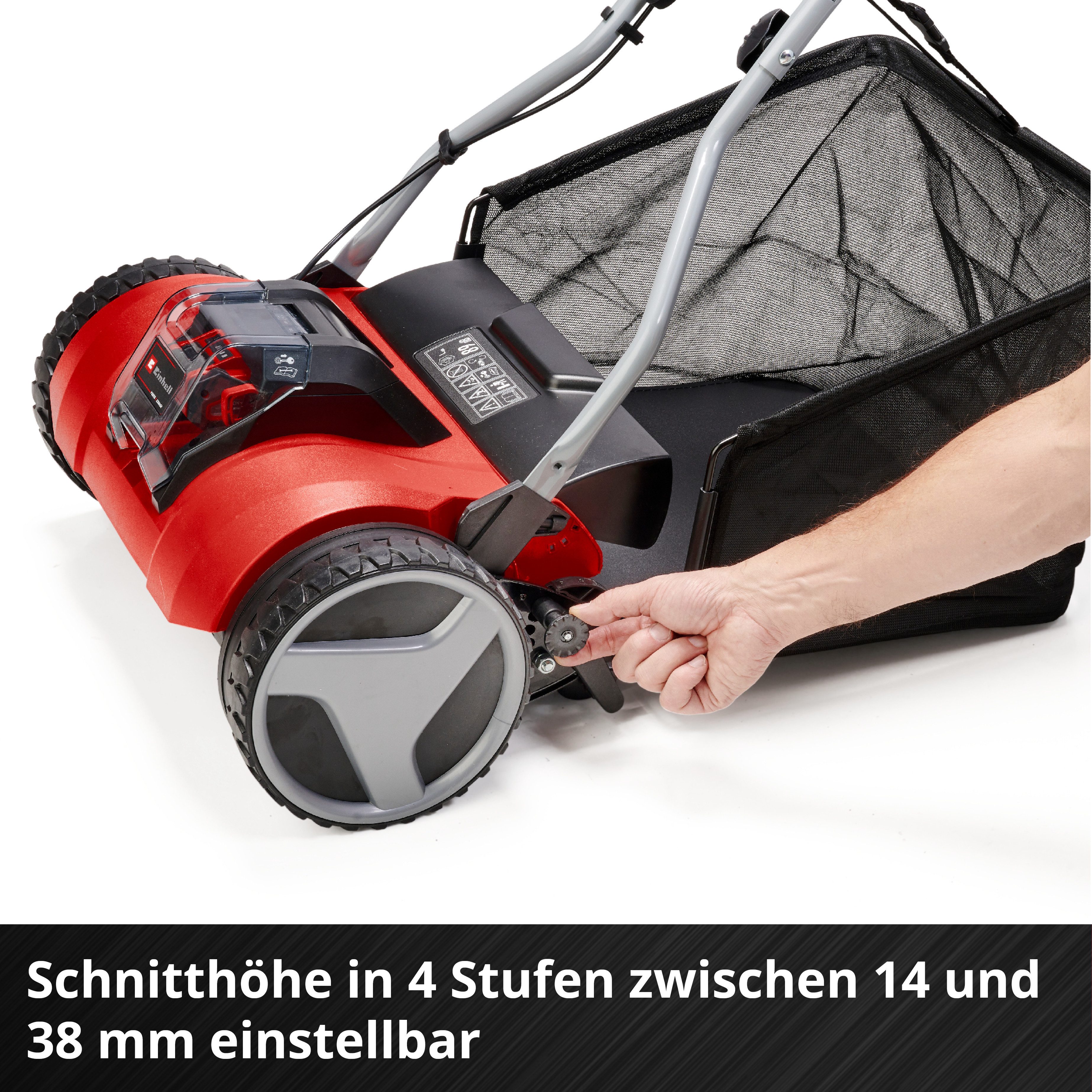 Einhell Akkurasenmäher Spindelmäher GE-HM 18/38 Li-Solo, 38 cm Schnittbreite, ohne Akku und Ladegerät – Bild 4 von 5
