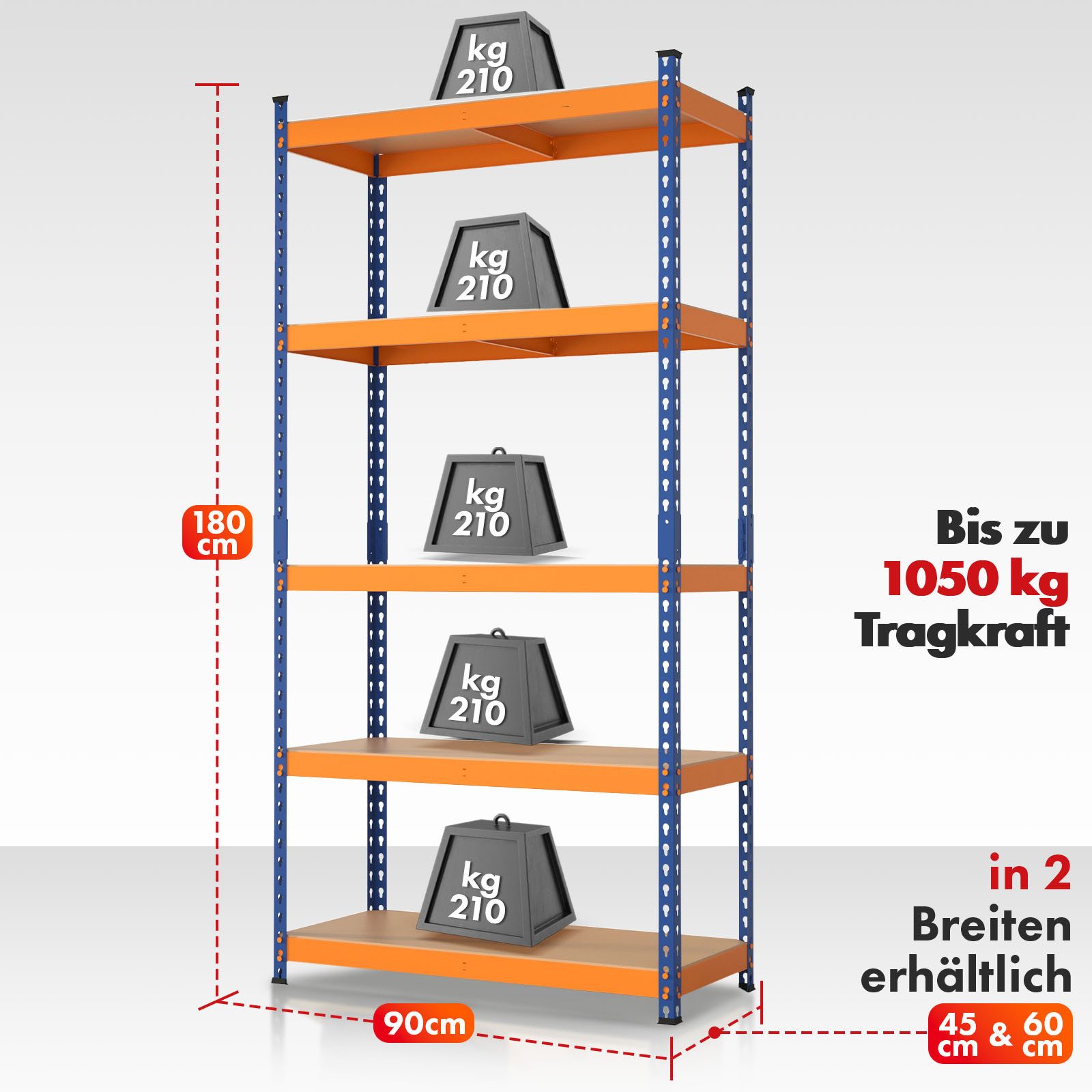 Floordirekt Schwerlastregal Rhino, Innovatives Stecksystem, Vielseitige günstig online kaufen