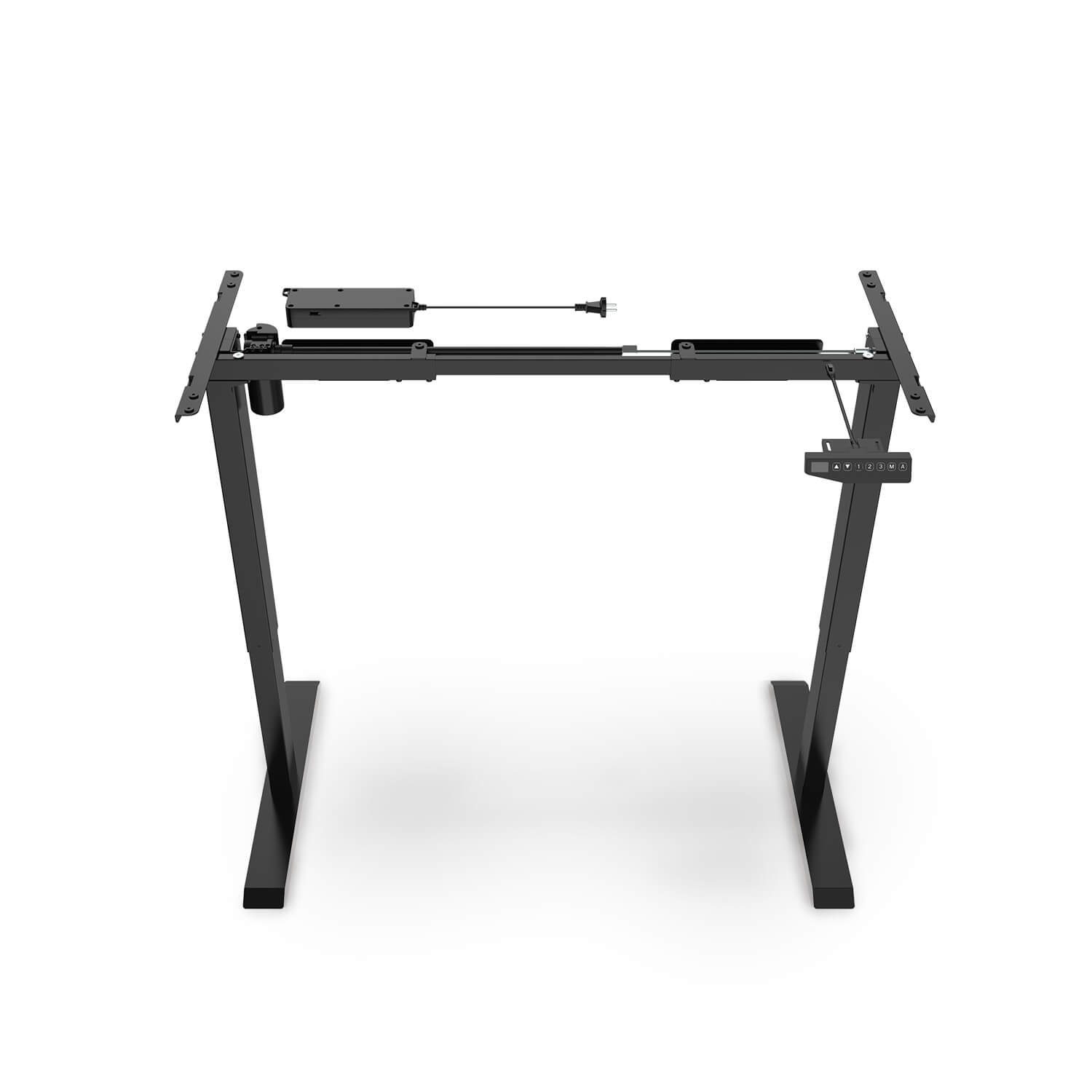 SportPlus Schreibtisch SP-AT-100-W/B, höhenverstellbar, bequemes Arbeiten schwarz