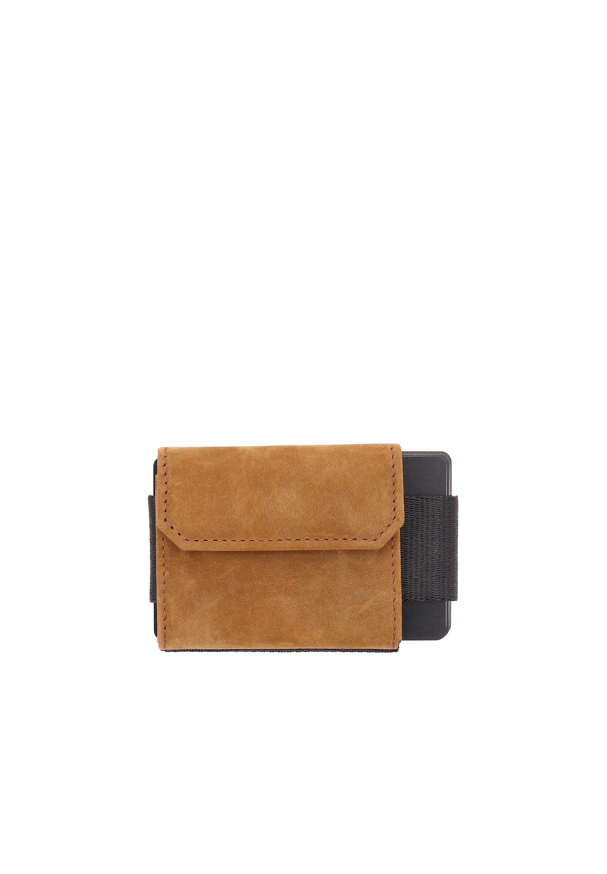 Boy Pocket Geldbörse Jaimie Nano light brown leather Buffalo Jacobs