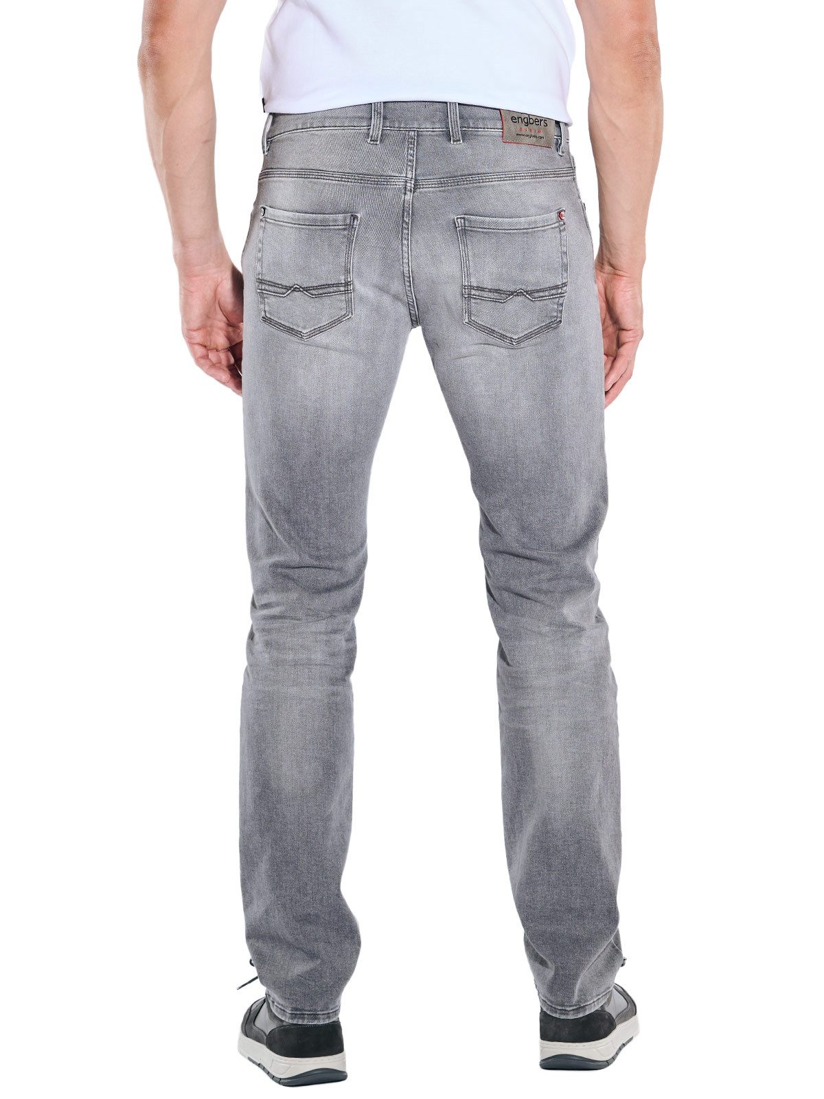 Engbers Stretch-Jeans engbers Herren Super-Stretch-Jeans regular, Grau günstig online kaufen