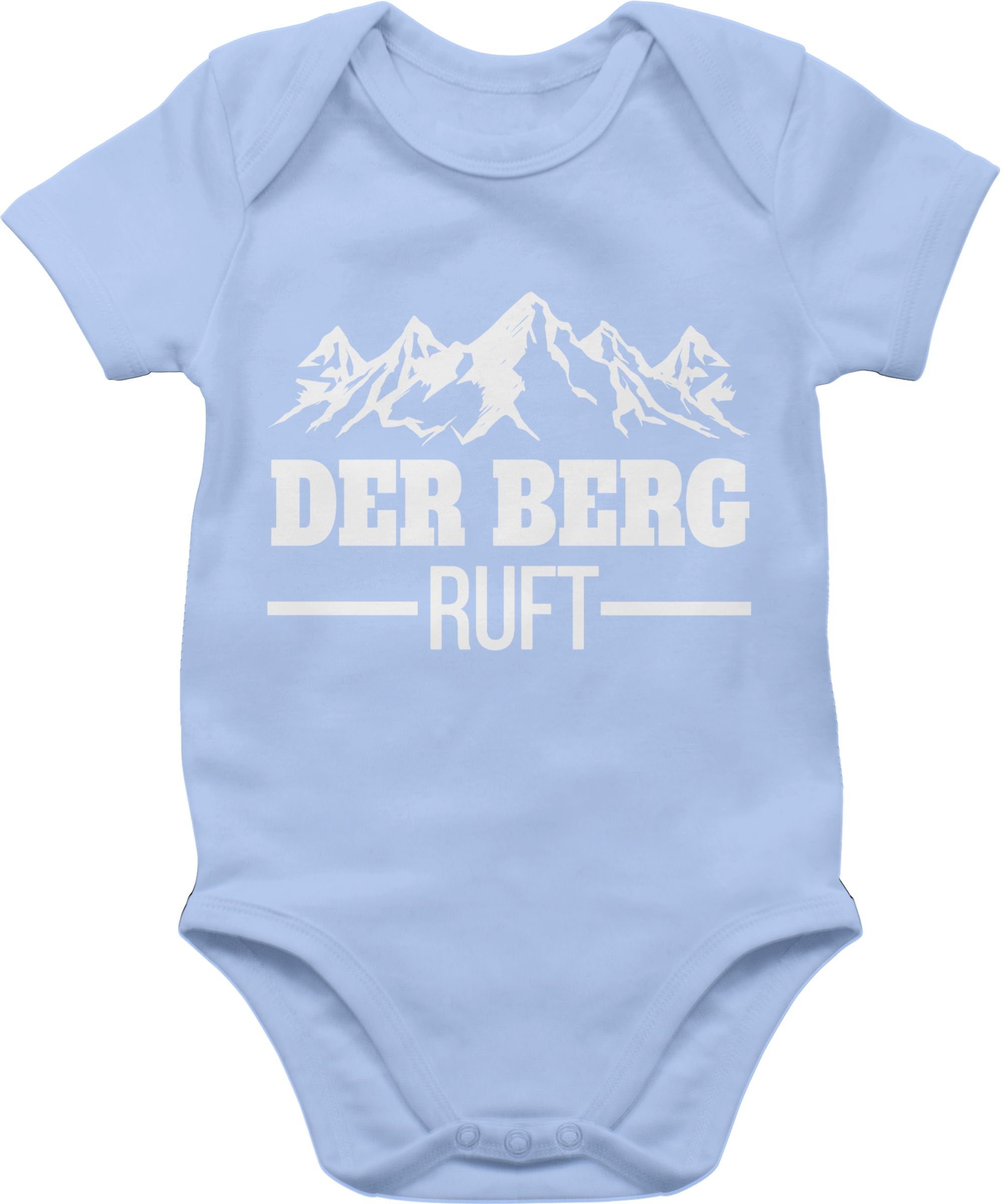 2 Berg ruft & Shirtbody Sport Der Baby Bewegung Shirtracer Babyblau
