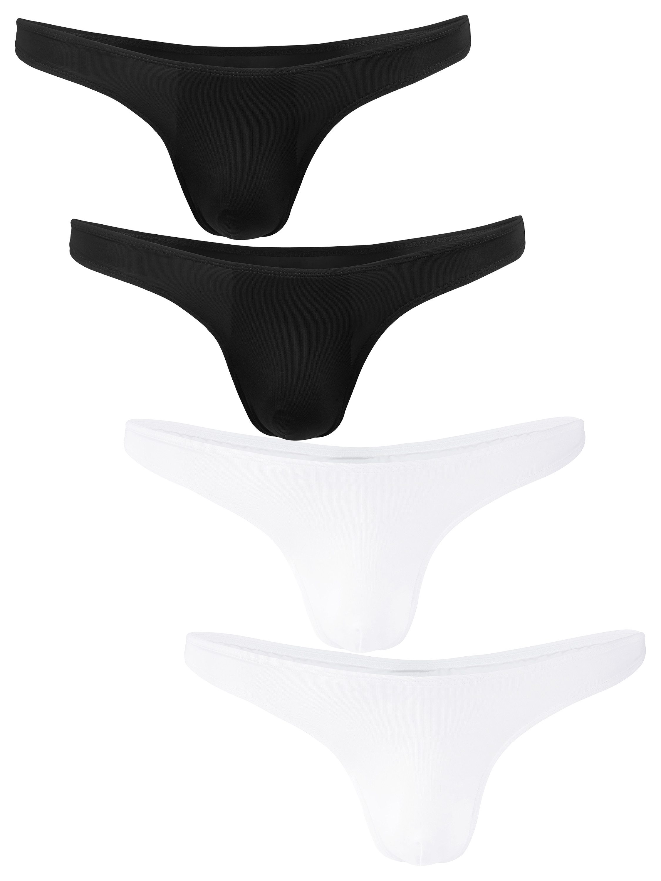 Fabio Farini String Männer Unterhosen - Herren Tanga (4-St) im sportlich kn günstig online kaufen