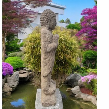 Asien LifeStyle Buddhafigur Buddha Figur Garten 108cm groß aus Sandstein