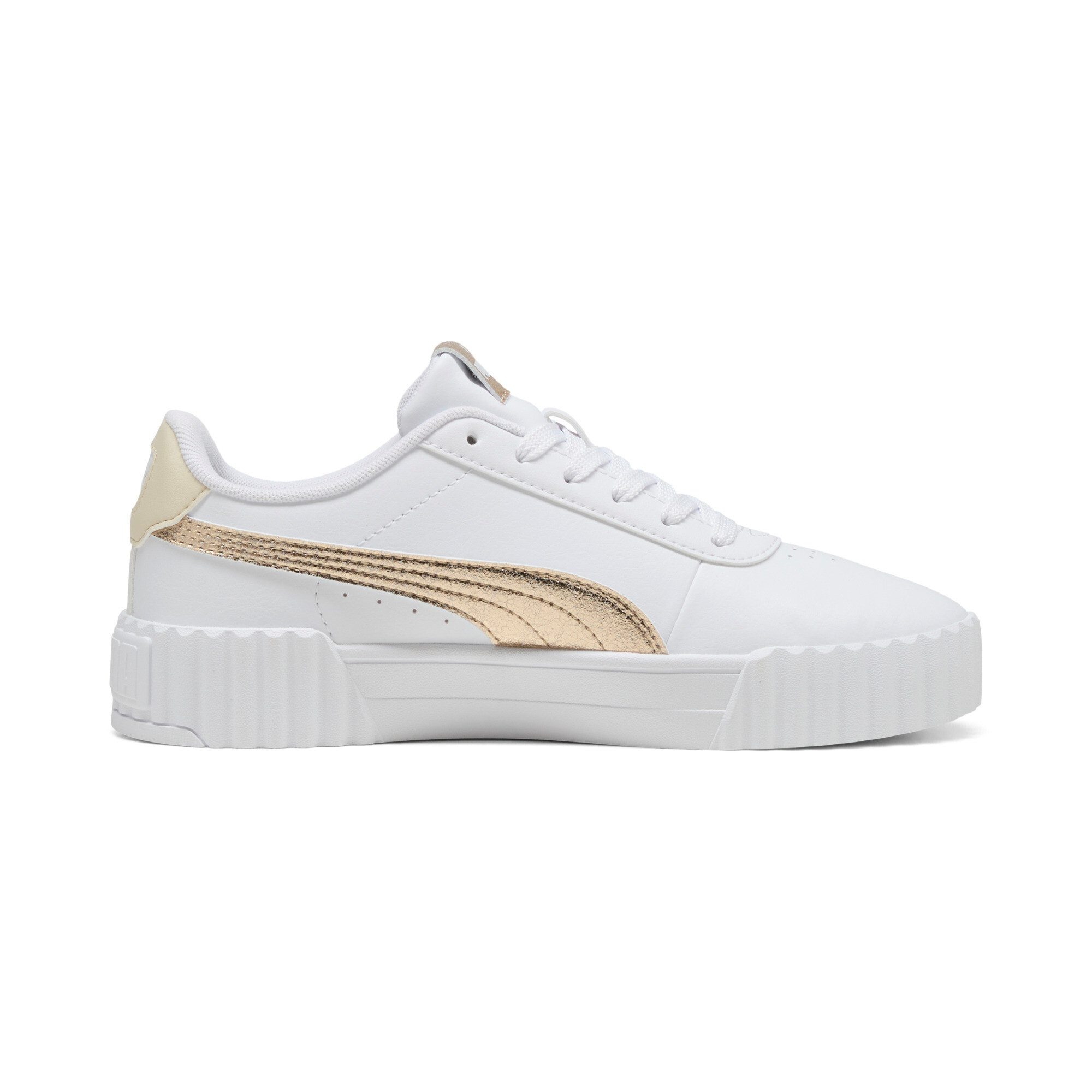 PUMA CARINA 3.0 METALLIC WHISPER Sneaker sportlicher Stil, leicht profilierte Gummi-Laufsohle