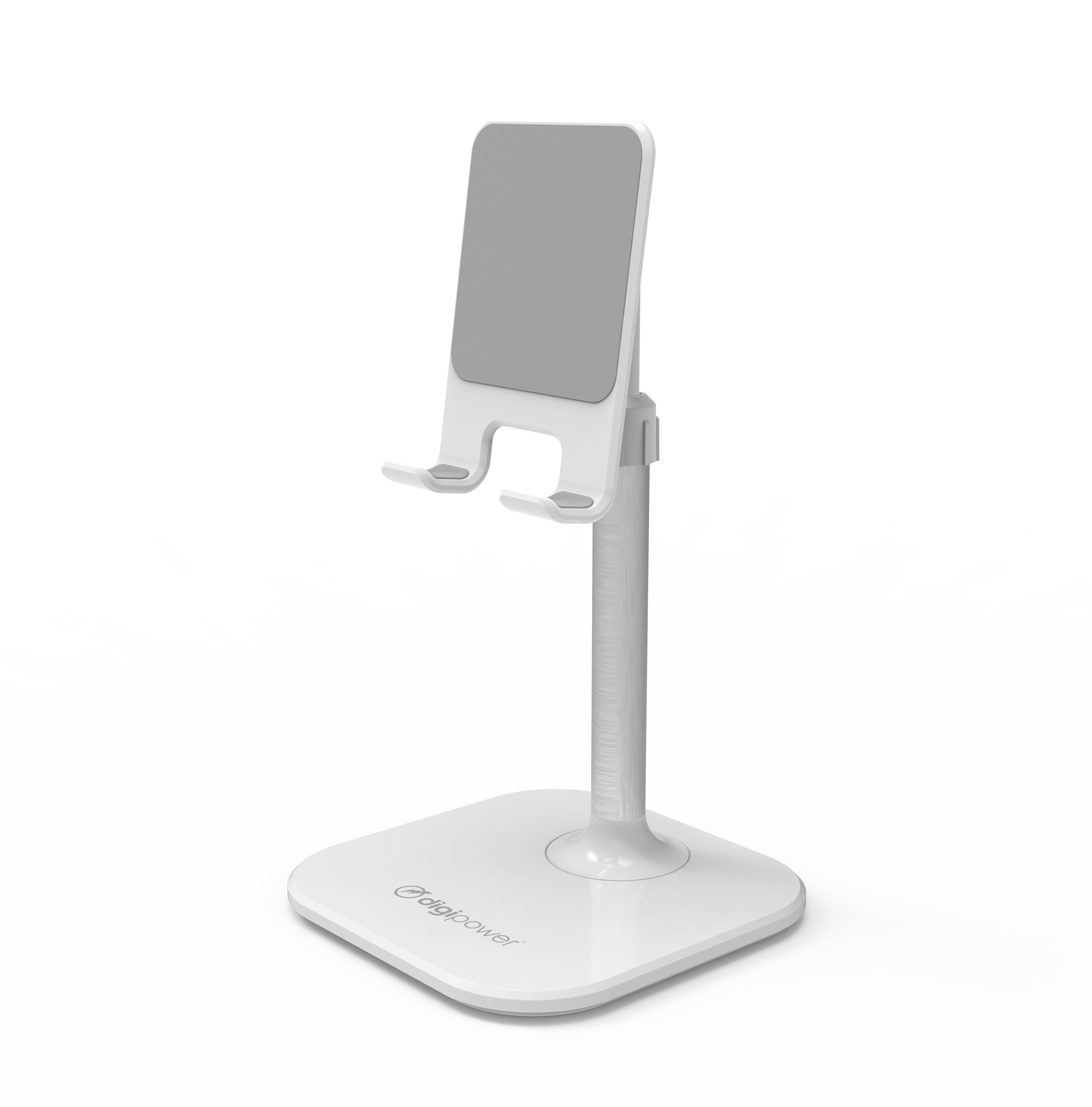 DigiPower Höhenverstellbarer Smartphone- und Tablet-Ständer, bis 25cm Diagonale Smartphone-Halterung, (höhenverstellbar, für Handy und Tablet)