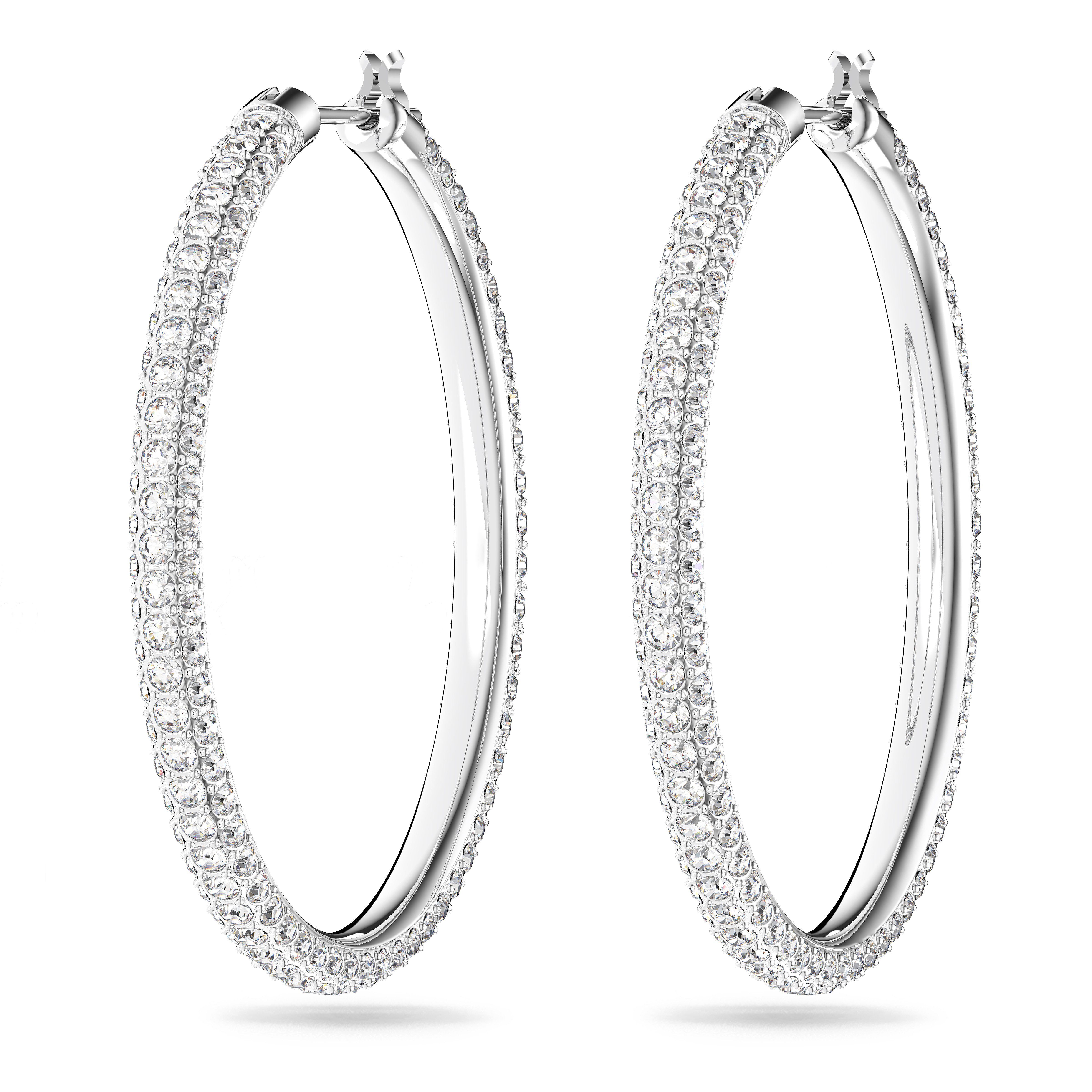 Swarovski Paar Creolen Dextera Round, mit Swarovski® Kristall