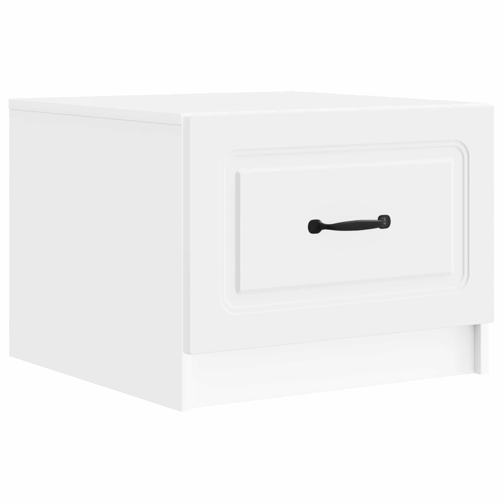 vidaXL Couchtisch Couchtisch mit Schubladen Weiß 49 x 50 x 37 cm Holzwerkstoff (1-St)