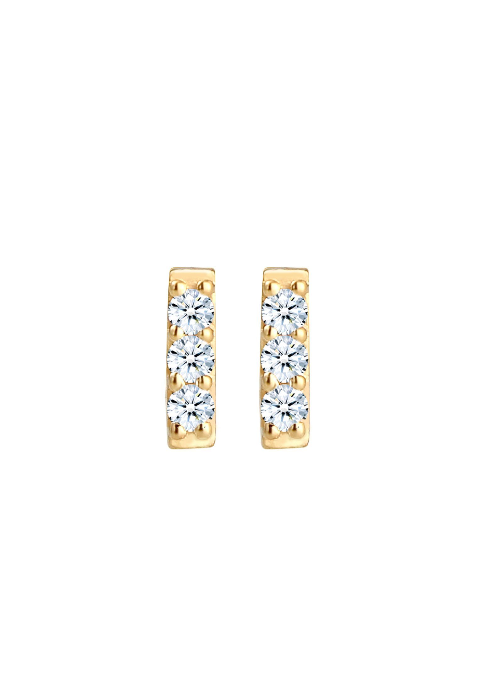 Elli DIAMONDS Paar Ohrstecker Ohrstecker Rechteck günstig online kaufen
