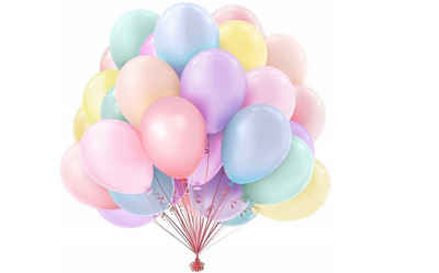 Festivalartikel Airwalker-Ballons 50 STÜCK Neue Balloons Luftballoons 27cm Matt Set XXL !