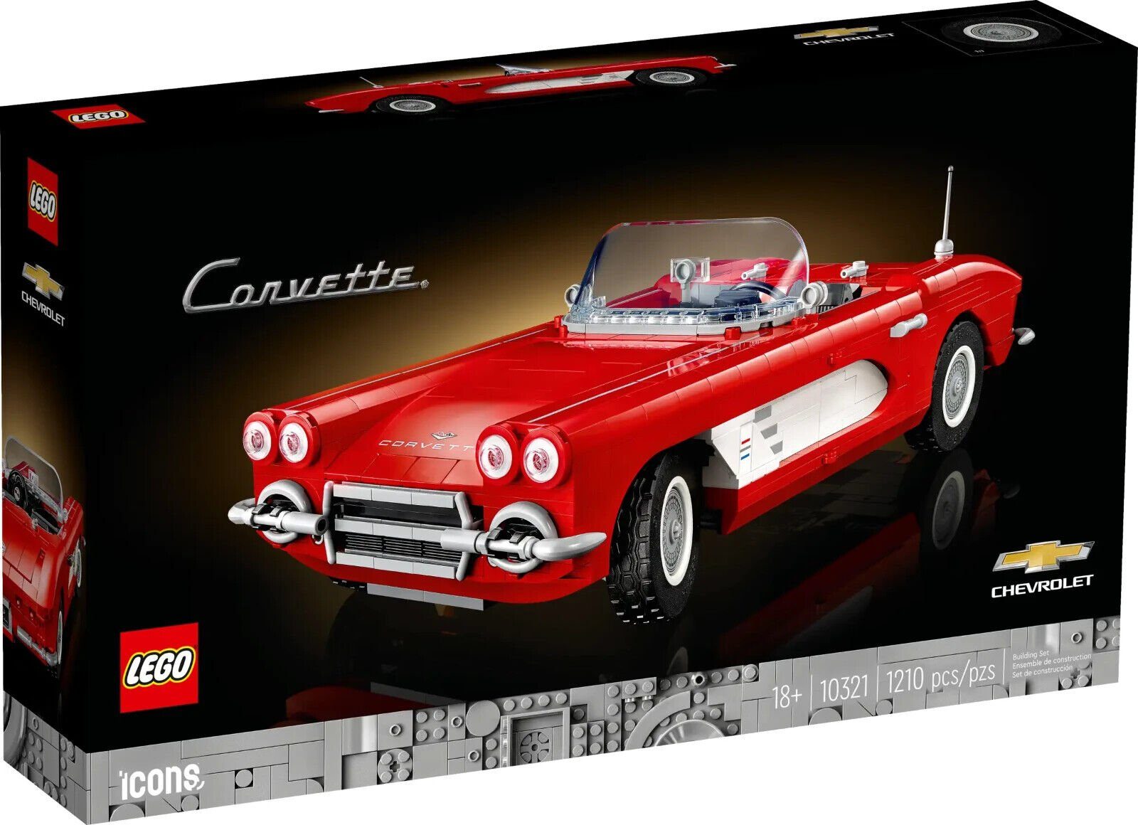 LEGO® Spielbausteine Icons 10321 Corvette, (1210 St)