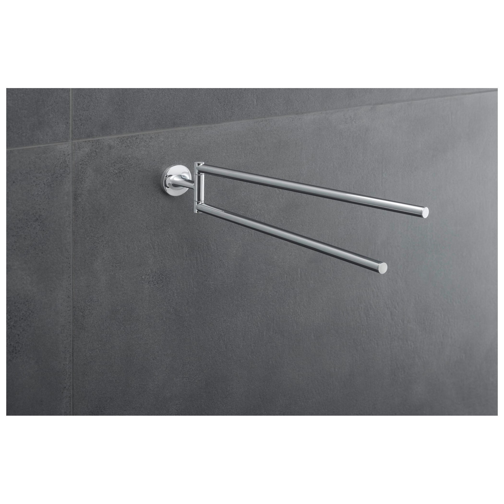 Duravit Badaccessoire-Set DURAVIT Handtuchhalter Starck T Chrom 2-armig schwenkbar 465mm
