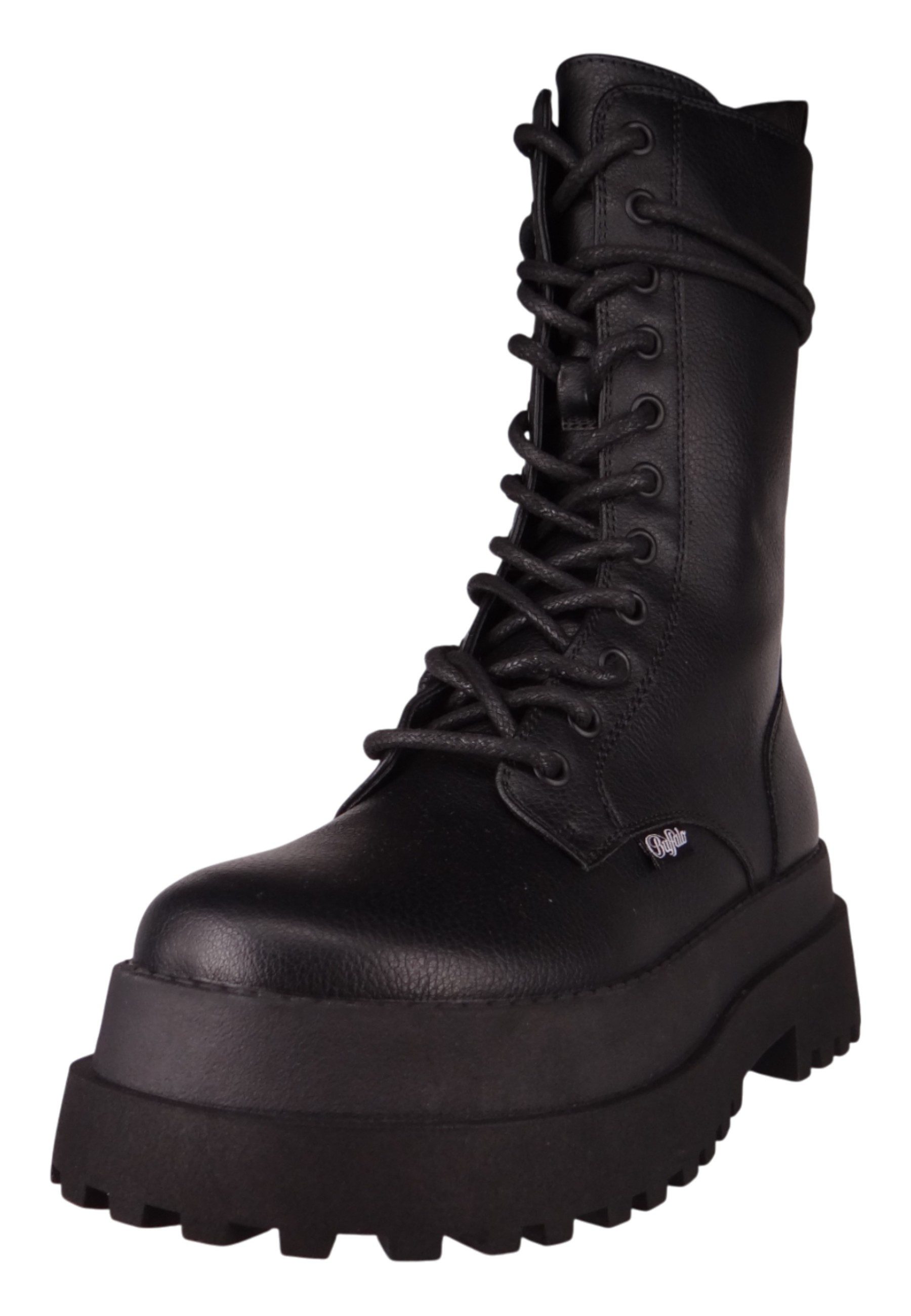 Buffalo 1622614 Pluto Lace Up Mid Black Stiefelette günstig online kaufen