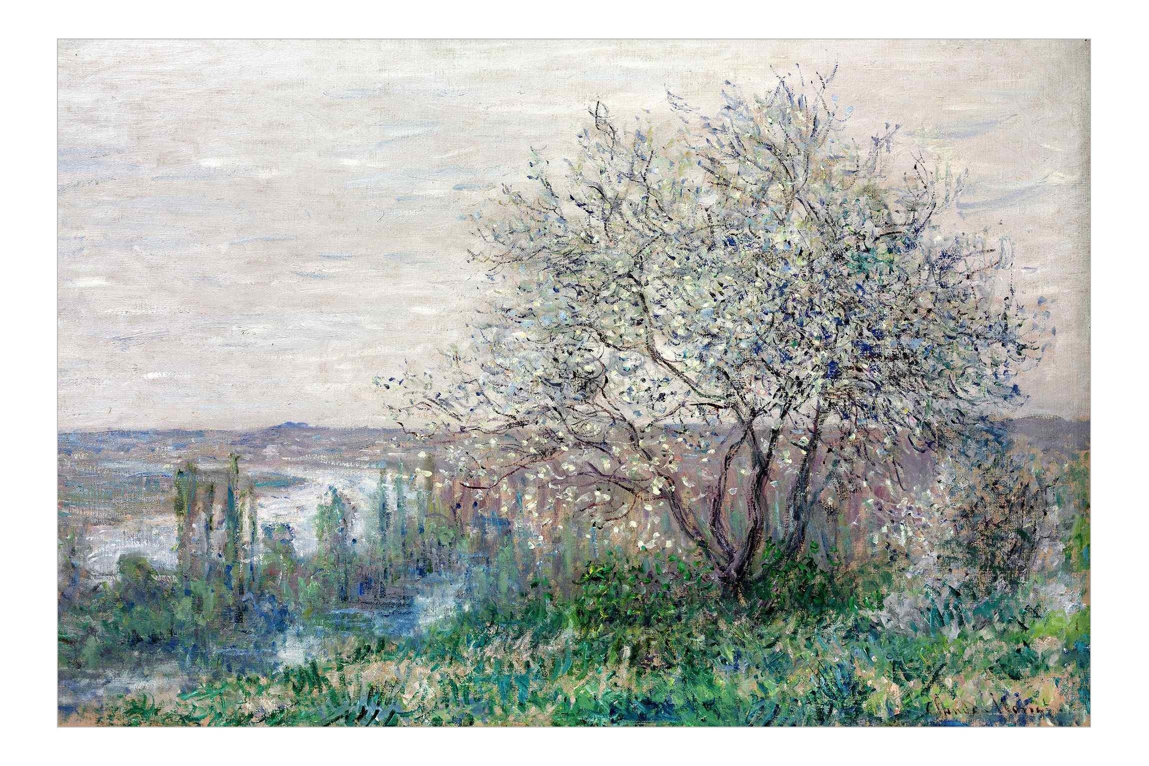 Bilderdepot24 Fototapete Wald Claude Monet Frühlingsstimmung günstig online kaufen