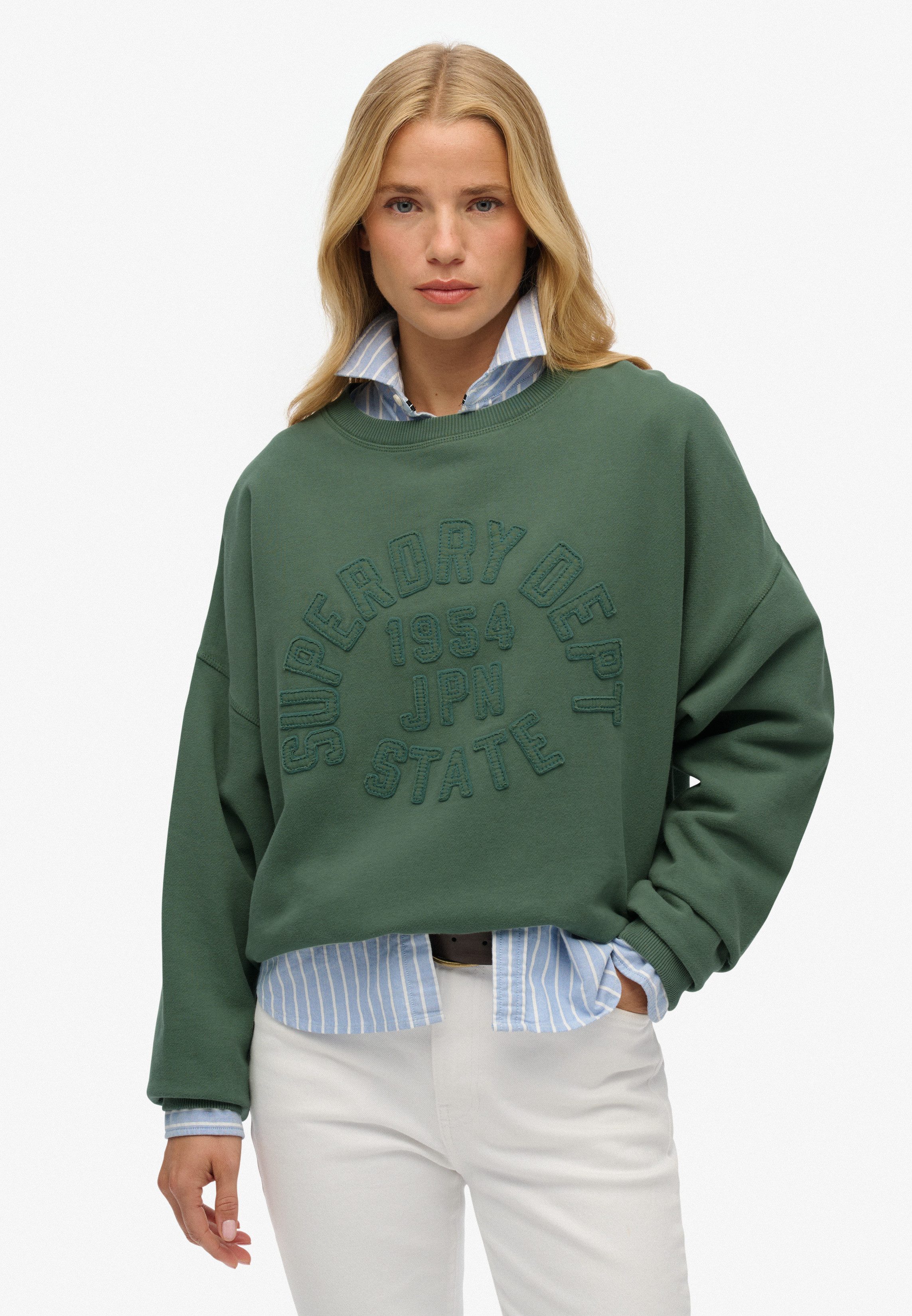 Superdry Sweatshirt ATHLETIC TONAL APPLIQUE CREW günstig online kaufen