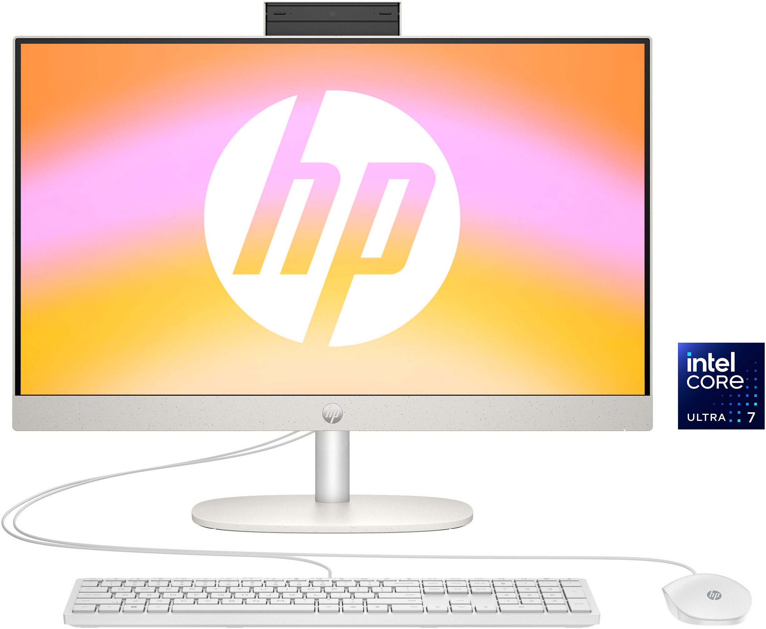 HP 24-cr1202ng All-in-One PC (23,8 Zoll, Intel Core Ultra 7 155U, 4-core ARC Graphics, 16 GB RAM, 512 GB SSD, Luftkühlung)