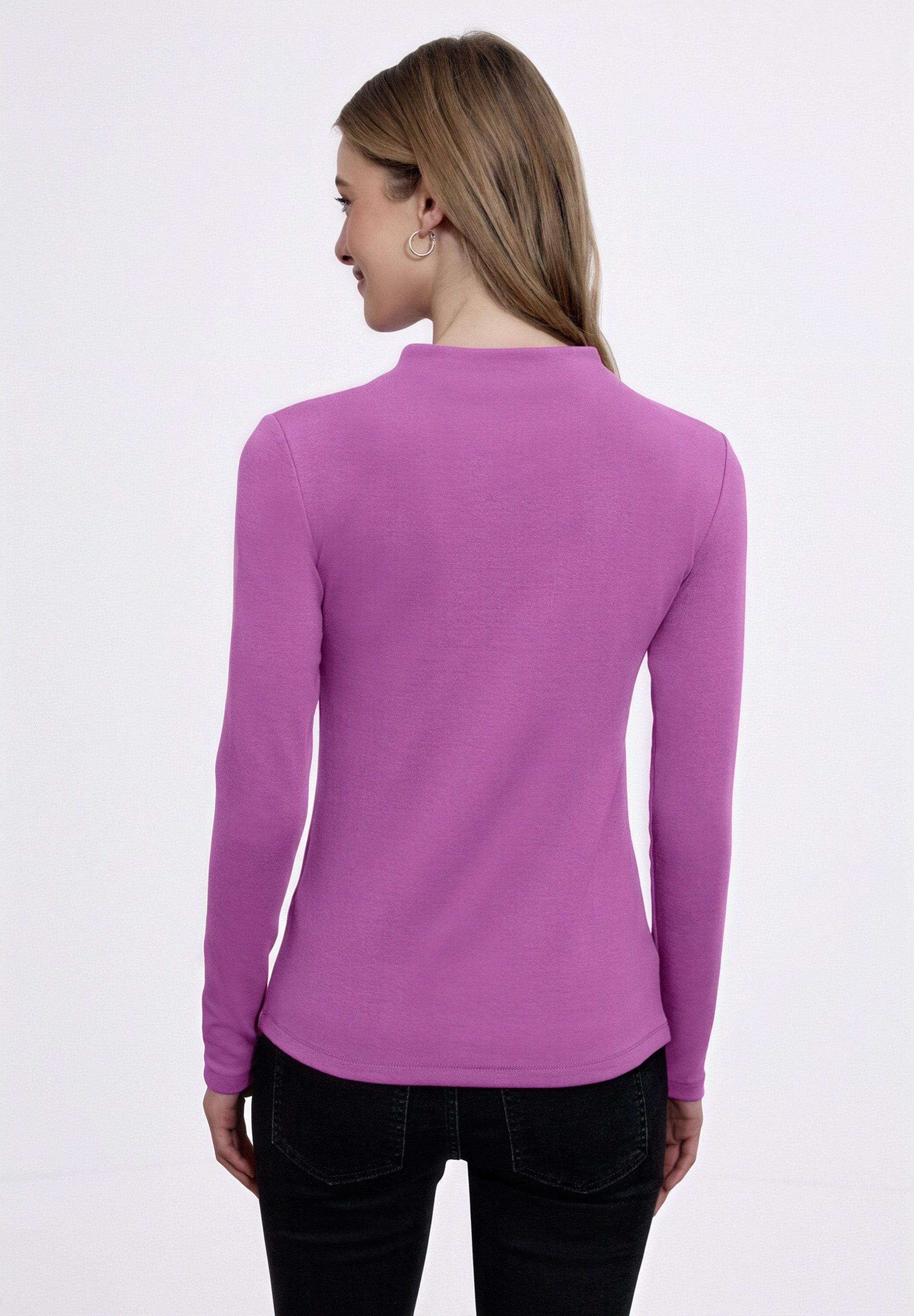 STREET ONE Langarmshirt mit Turtleneck günstig online kaufen