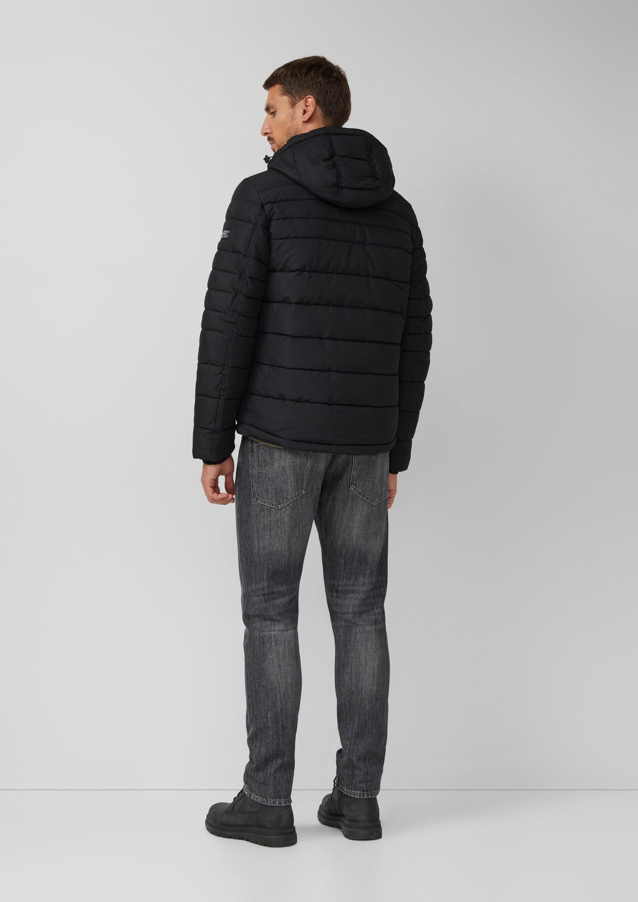 s.Oliver Winterjacke Outdoor-Jacke Sportive Puffer-Jacke mit abnehmbarer Kapuze