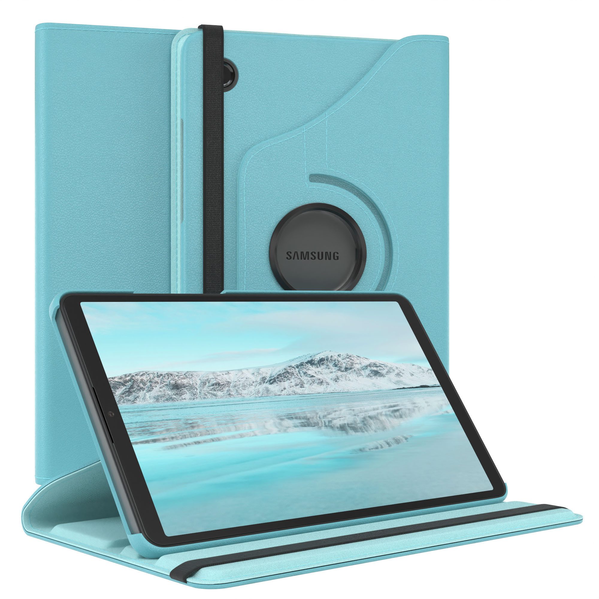 EAZY CASE Tablet-Hülle Rotationcase für Samsung Galaxy Tab A11 8,7 Zoll, Schutzasche für Tablets Flipcase Hülle Kratzschutz Displayschutz Blau