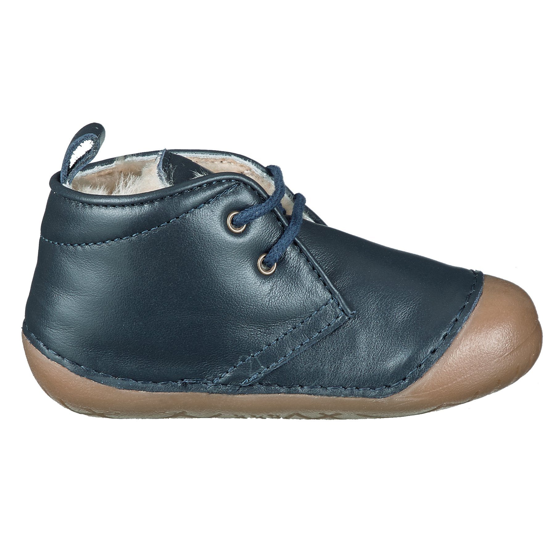 Ocra Ocra 330 Lauflern- Krabbel Erste Schuhe pflanz. geg. Lammfell Blau Lauflernschuh