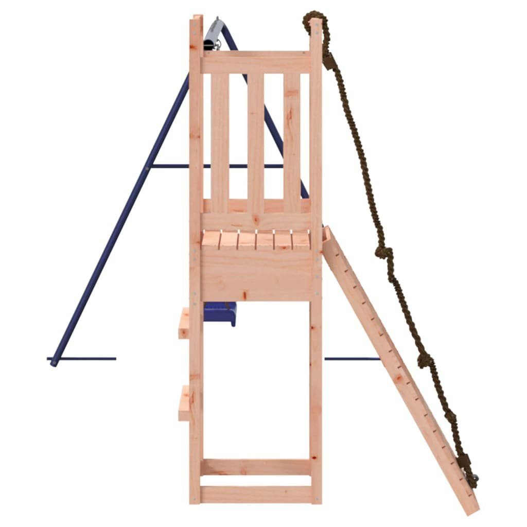 Douglasie Massivholz Spielturm Schaukeln mit vidaXL Kletterwand Spielhaus