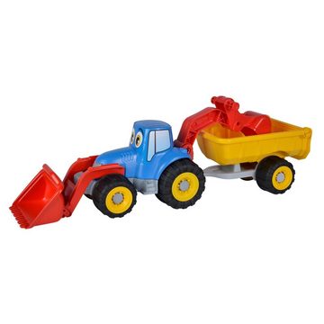 SIMBA Spielzeug-Auto Traktor mit Anhänger - Androni – Sandspielzeug – 54cm