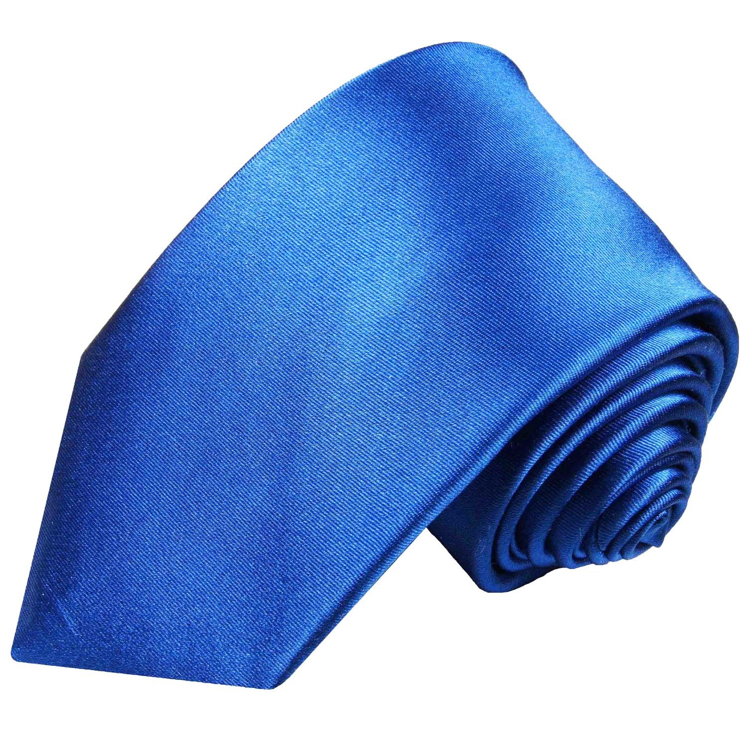 Paul Malone Krawatte für Herren Uni Krawatte Royal blau