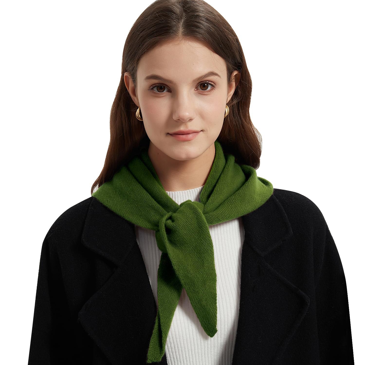 Coonoor Strickschal Modeschal Warmer Dreiecksschal für Damen Strickschal, leichter Schal 110 x 37 cm, weich