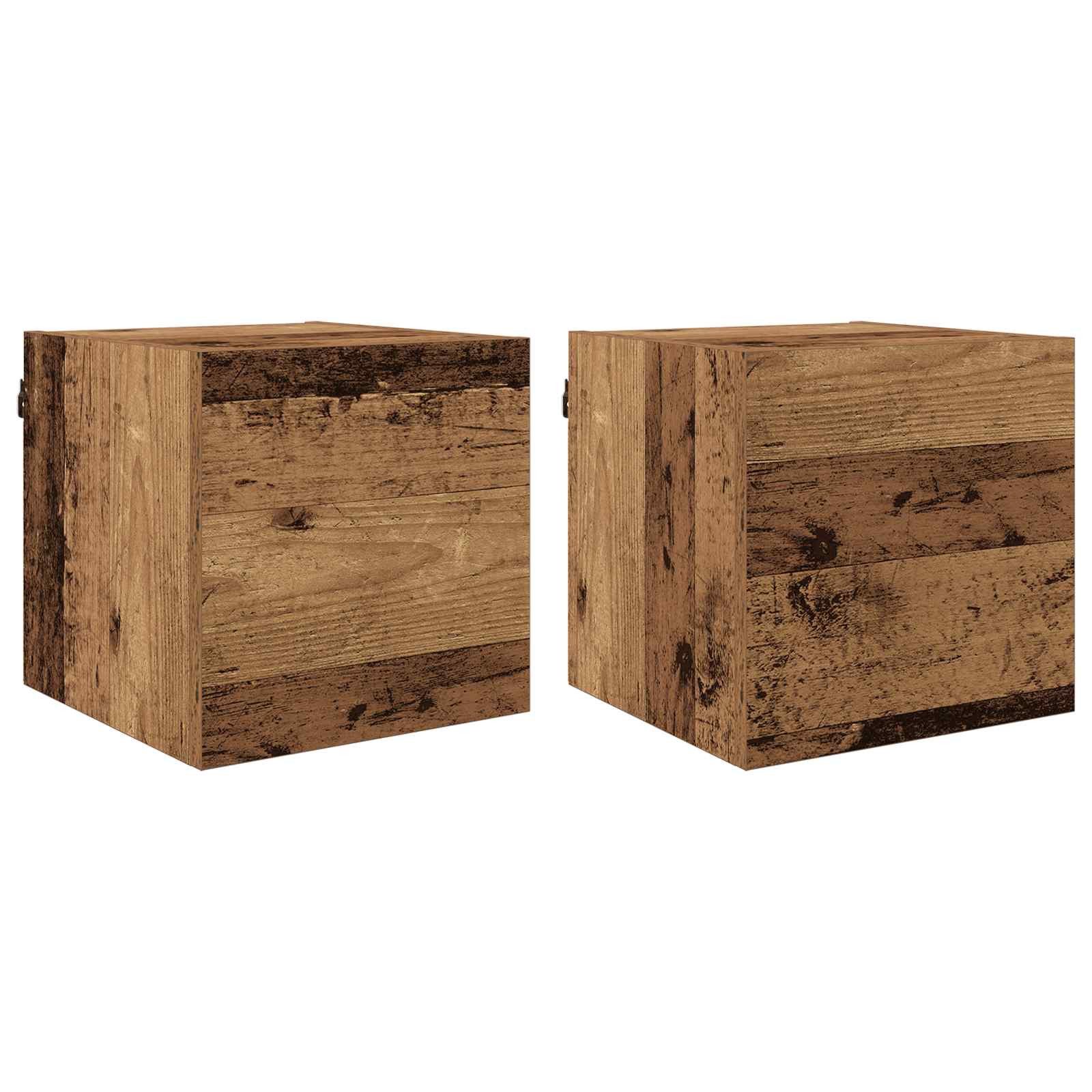 vidaXL TV-Schrank TV-Schränk Altholz 30,5 x 30 x 30 cm Holzwerkstoff (1-St)