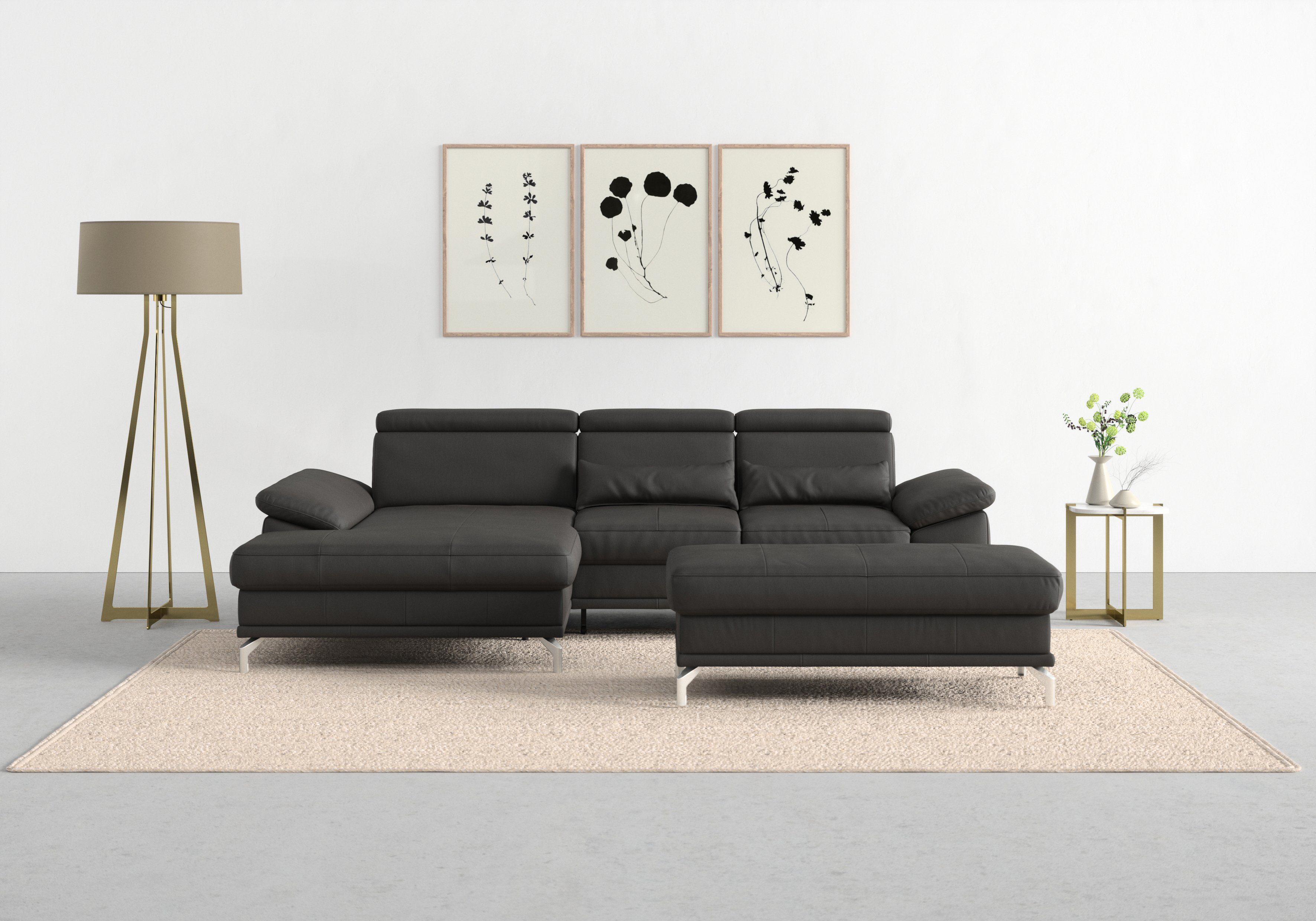 sit&more Ecksofa Cabrio L-Form, mit Sitztiefenverstellung, günstig online kaufen