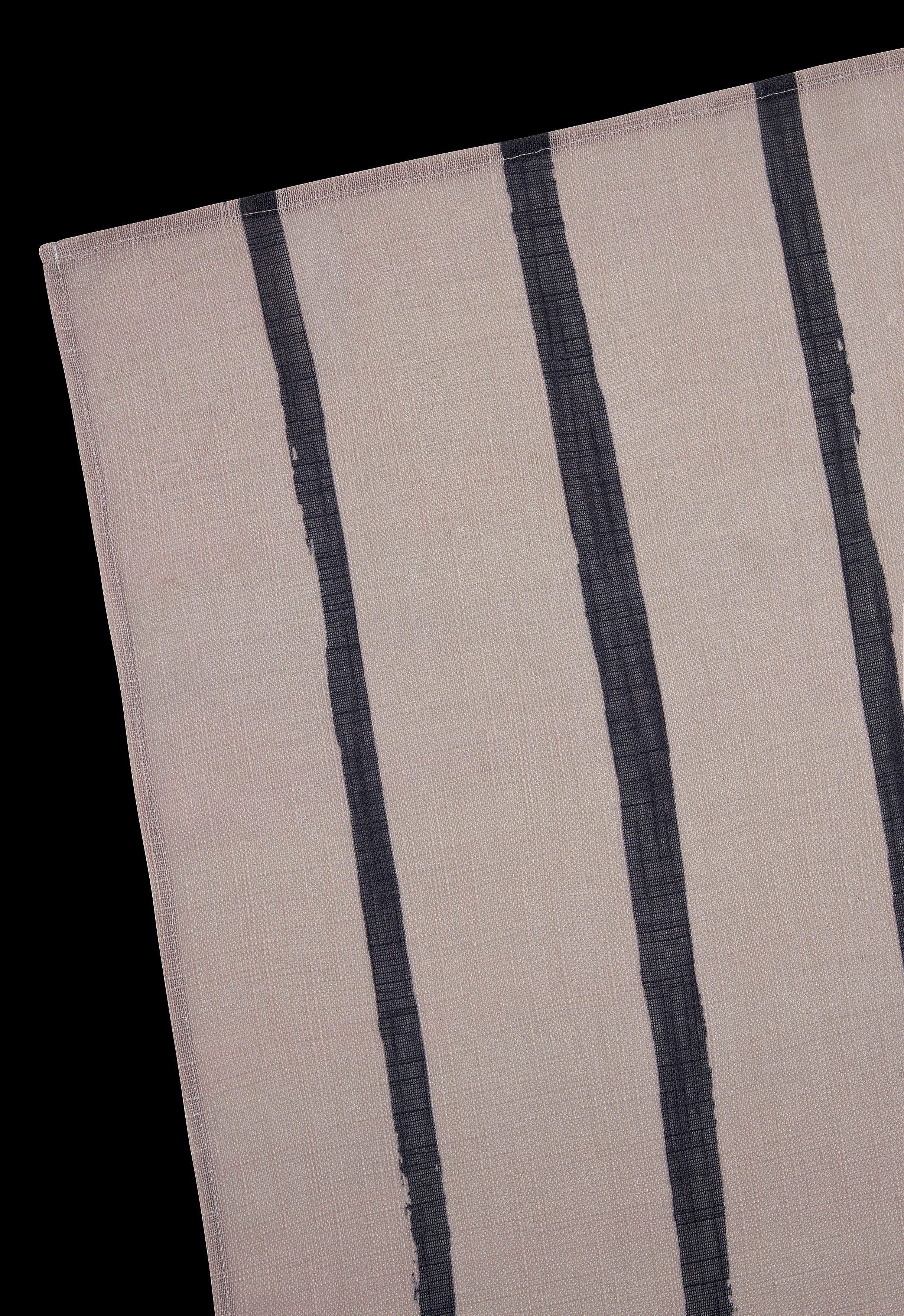 LeGer Home by Lena Gercke Gardine Zayla (1 St), Stangendurchzug, halbtransparent, Leinenoptik, Längsstreifen, Stangendurchzug, leichtes Material – Bild 5 von 5