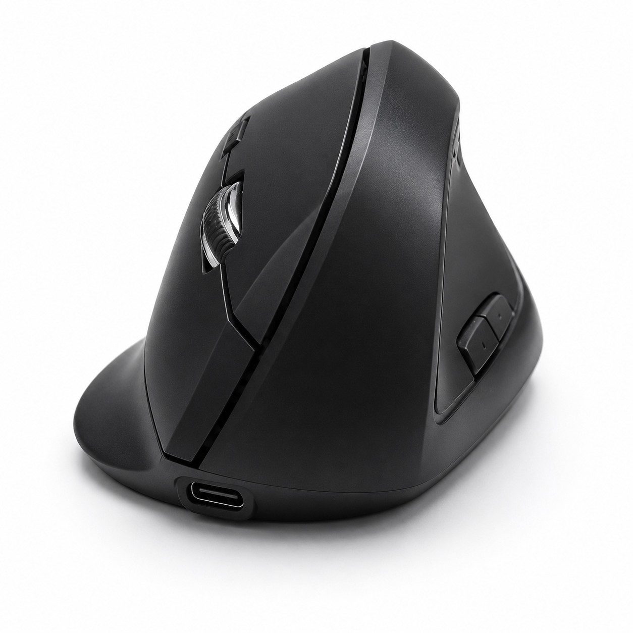 OYLCDI Ergonomische Vertikale Kabellose Maus, Vertikalmaus,Funkmäuse Mäuse (wiederaufladbarer USB-C, Bluetooth & 2,4G Dual-Verbindung, 3 DPI-Stufen 800/1200/1600, für Büro Homeoffice Laptop PC)