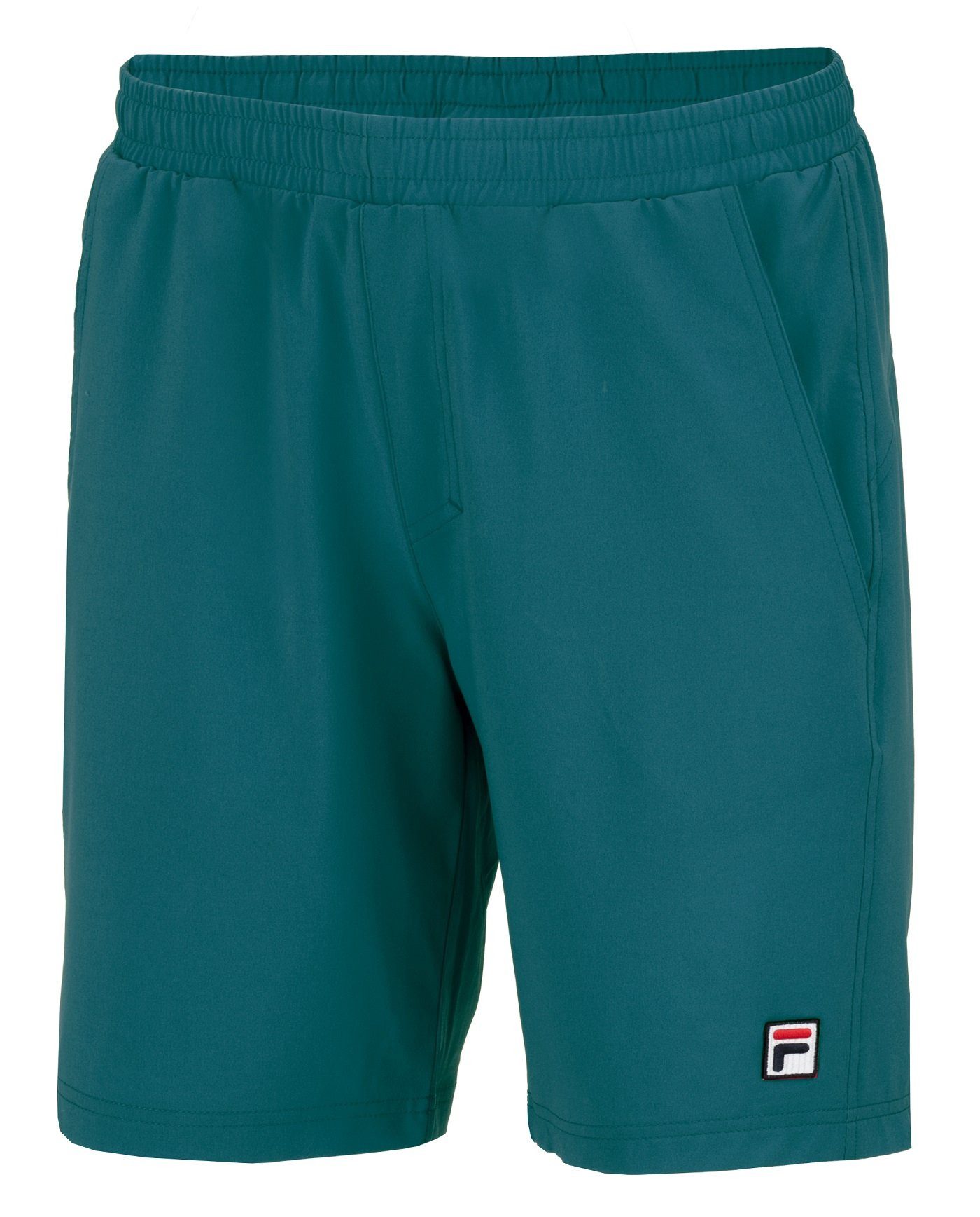 Fila Shorts Tennishose Santana (4-Wege-Stretch, atmungsaktiv) kurz blaugrün Herren