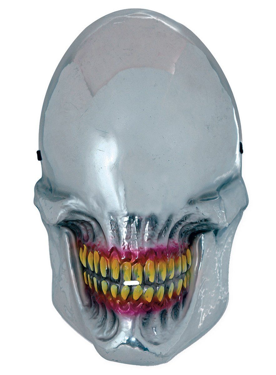 Metamorph Verkleidungsmaske Alien Spiegelmaske, Monstermaske mit Durchblick