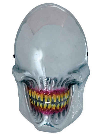 Metamorph Verkleidungsmaske Alien Spiegelmaske, Monstermaske mit Durchblick