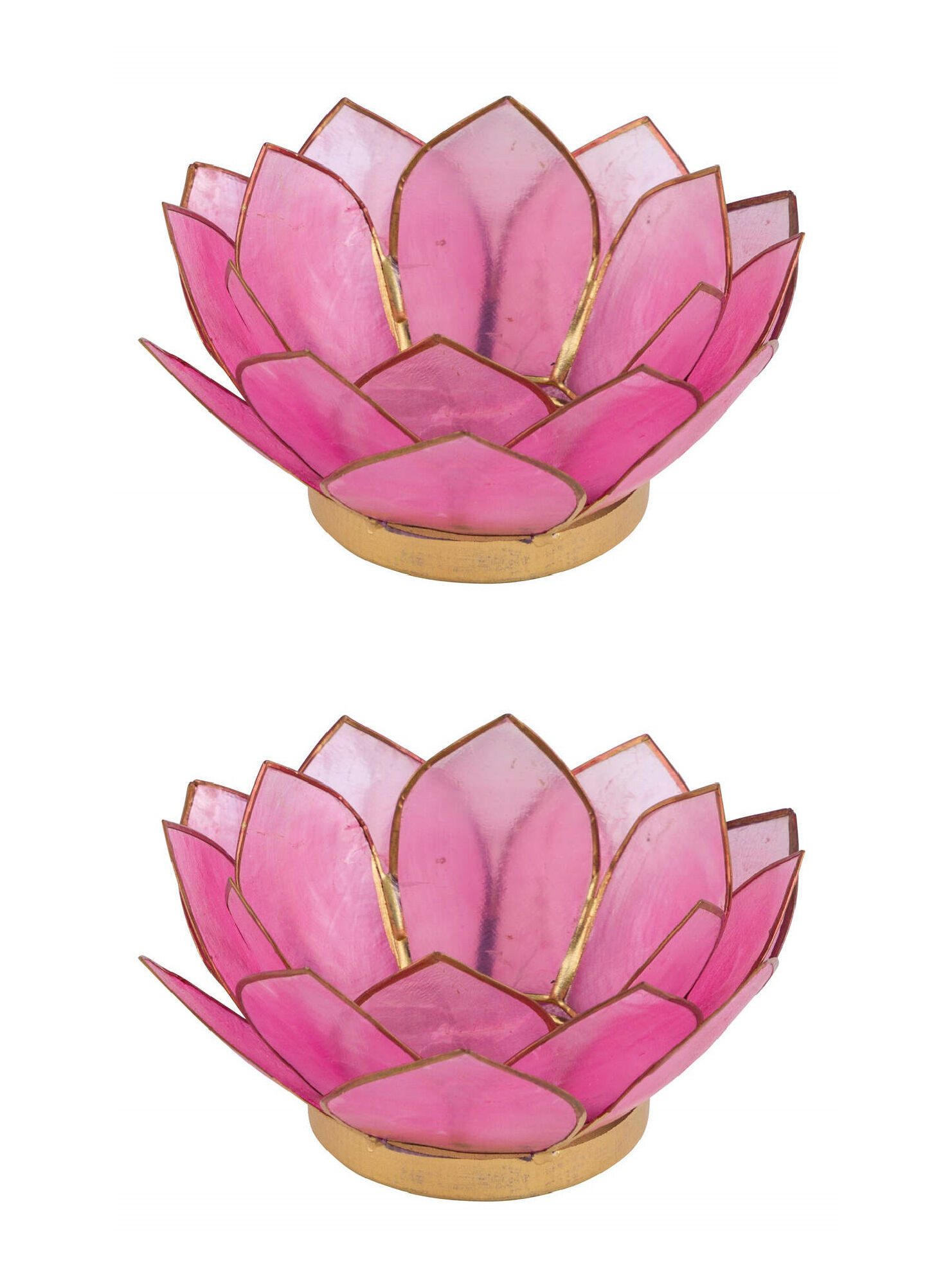 Dekorieren macht glücklich Teelichthalter Muschelteelichthalter, 2er-Set (2 St., 2er-Set), stilvolle Tischdeko für harmonisches Licht & maritimen Glanz