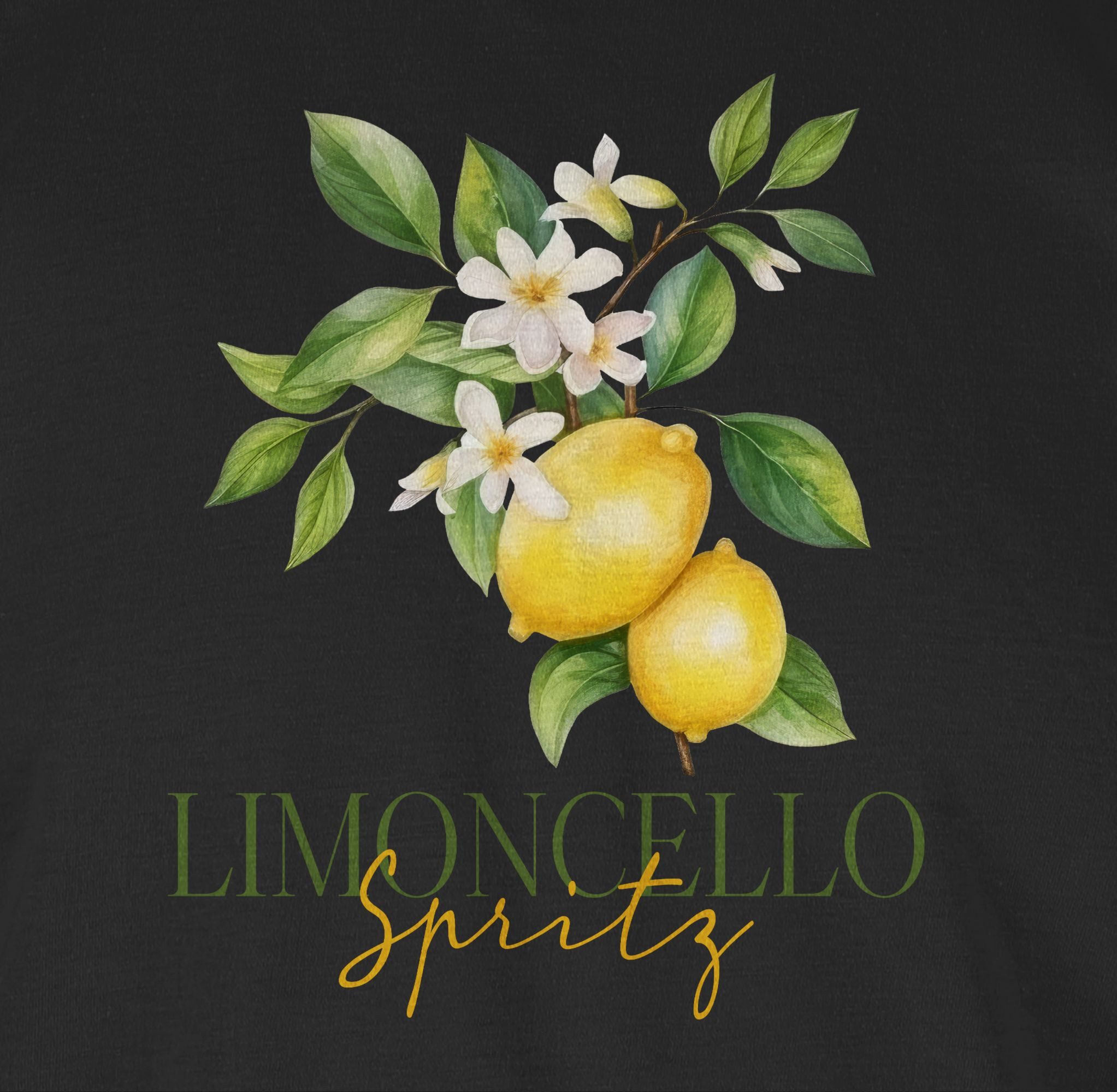 Shirtracer T-Shirt Limoncello Spritz, Italien-Fans, Italienischer Likör, Zitronenlikör Party & Alkohol Herren
